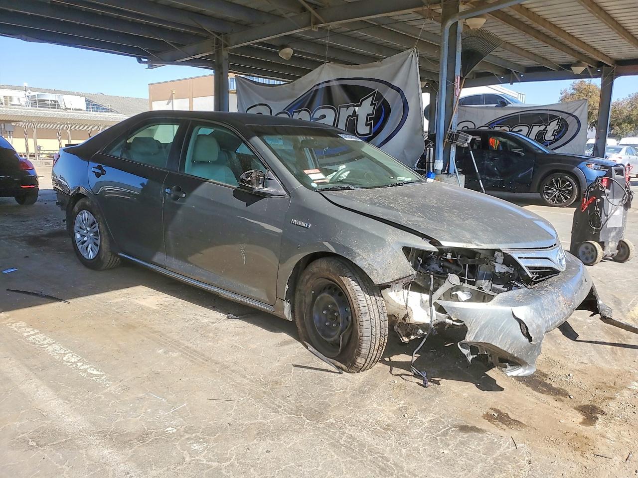 2013 Toyota Camry Hybrid Le Gray vin: 4T1BD1FKXDU069865