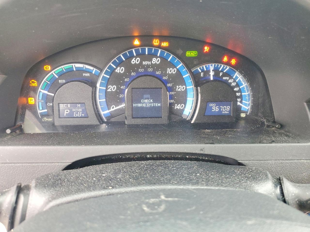 2013 Toyota Camry Hybrid Le Green vin: 4T1BD1FKXDU070899