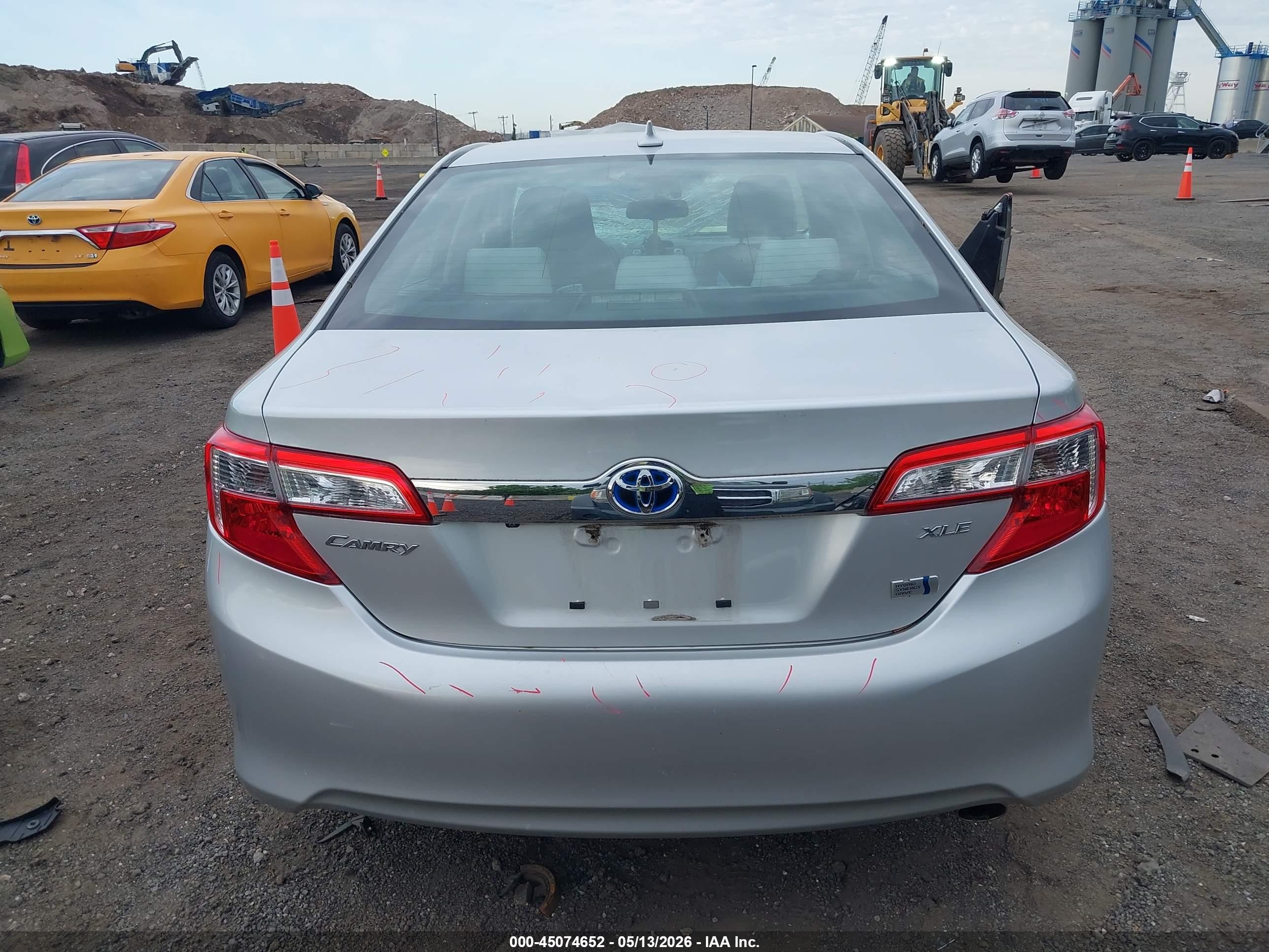 2013 Toyota Camry Hybrid Xle Silver vin: 4T1BD1FKXDU074158