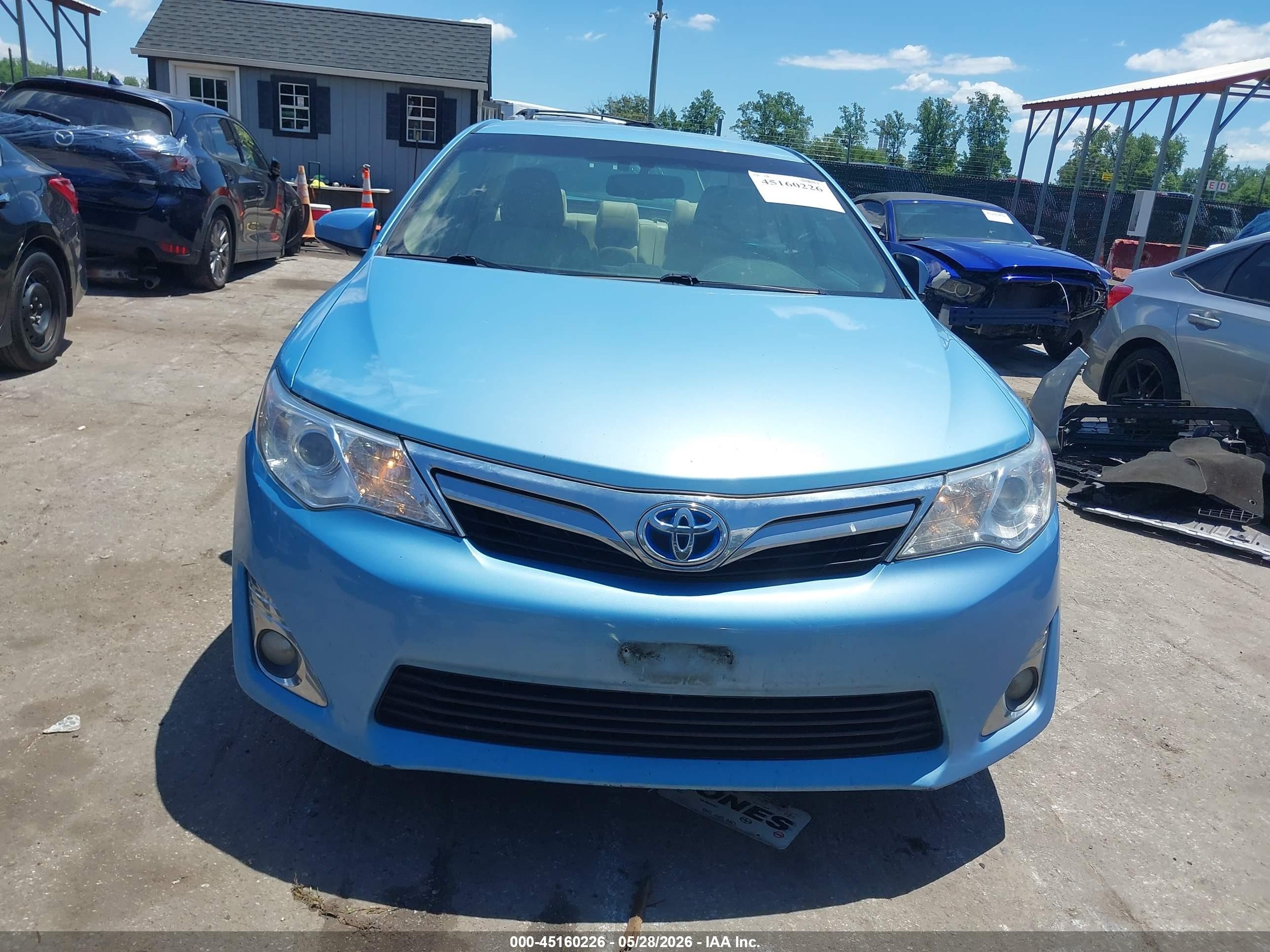 2013 Toyota Camry Hybrid Xle Синий vin: 4T1BD1FKXDU077058