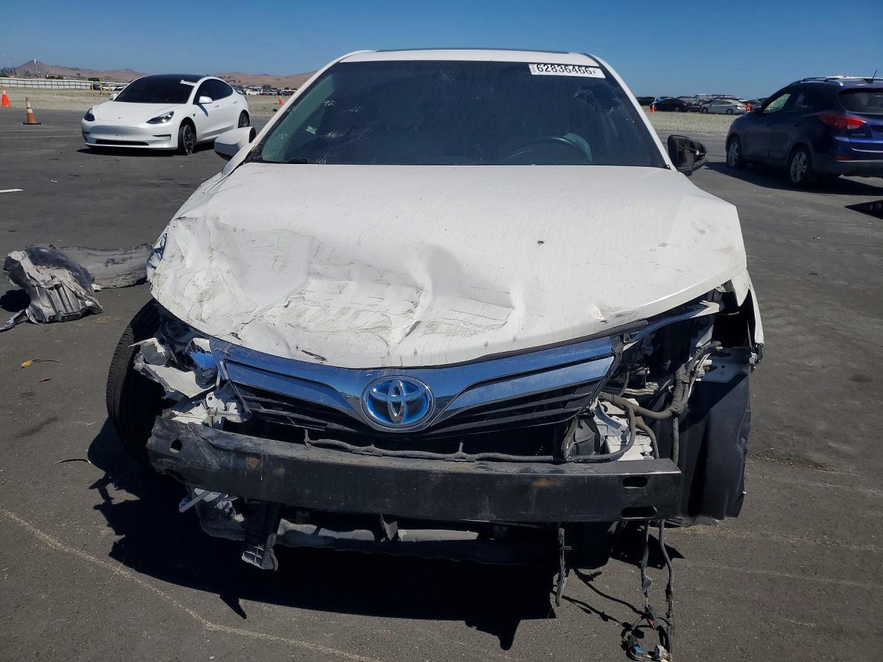2013 Toyota Camry Hybrid Xle White vin: 4T1BD1FKXDU077612