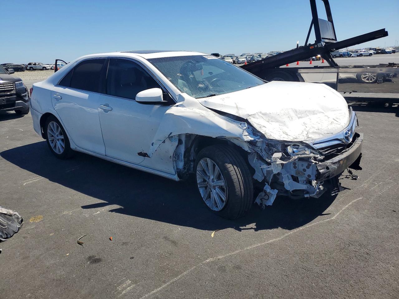 2013 Toyota Camry Hybrid Xle White vin: 4T1BD1FKXDU077612