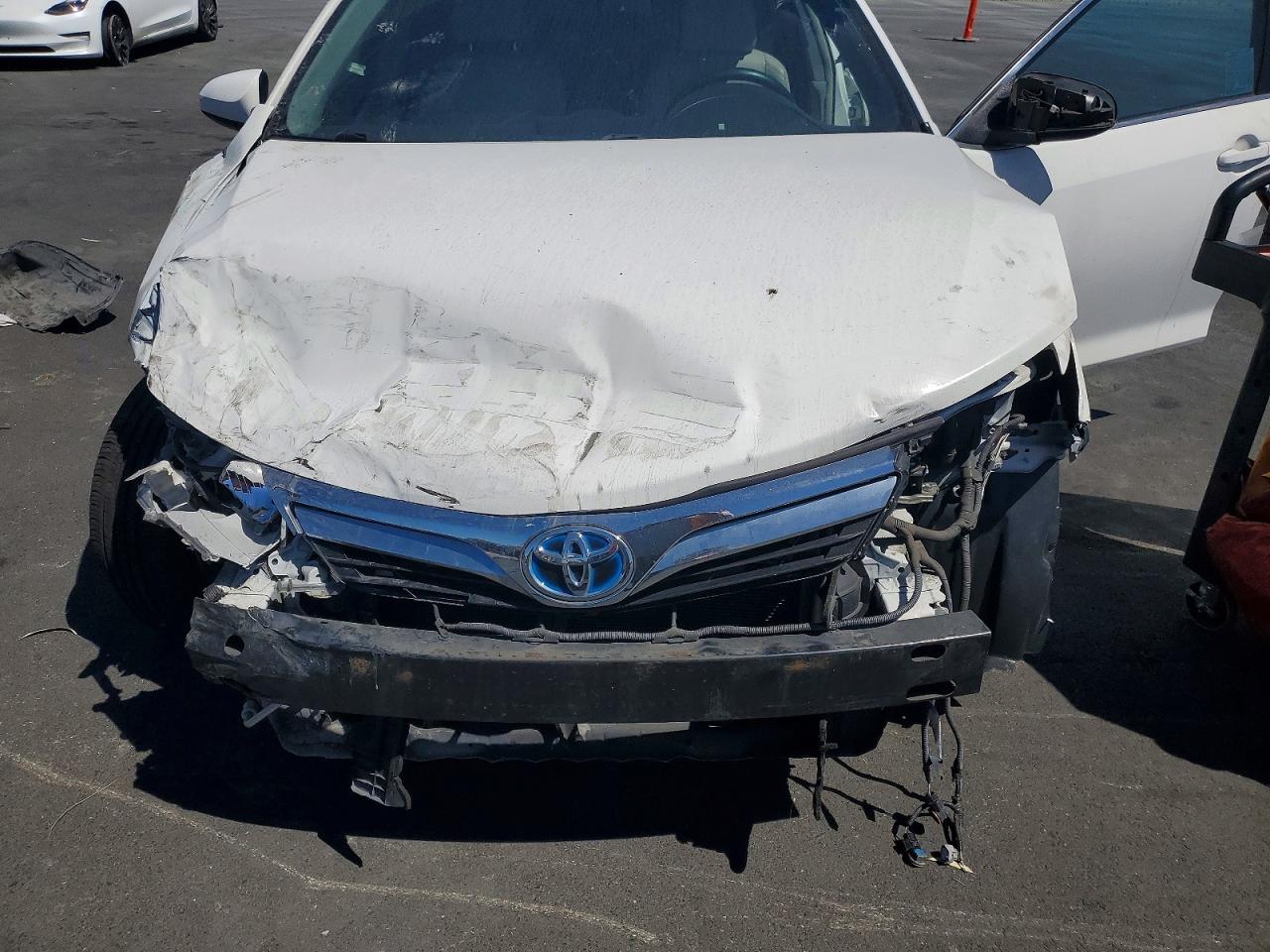 2013 Toyota Camry Hybrid Xle White vin: 4T1BD1FKXDU077612
