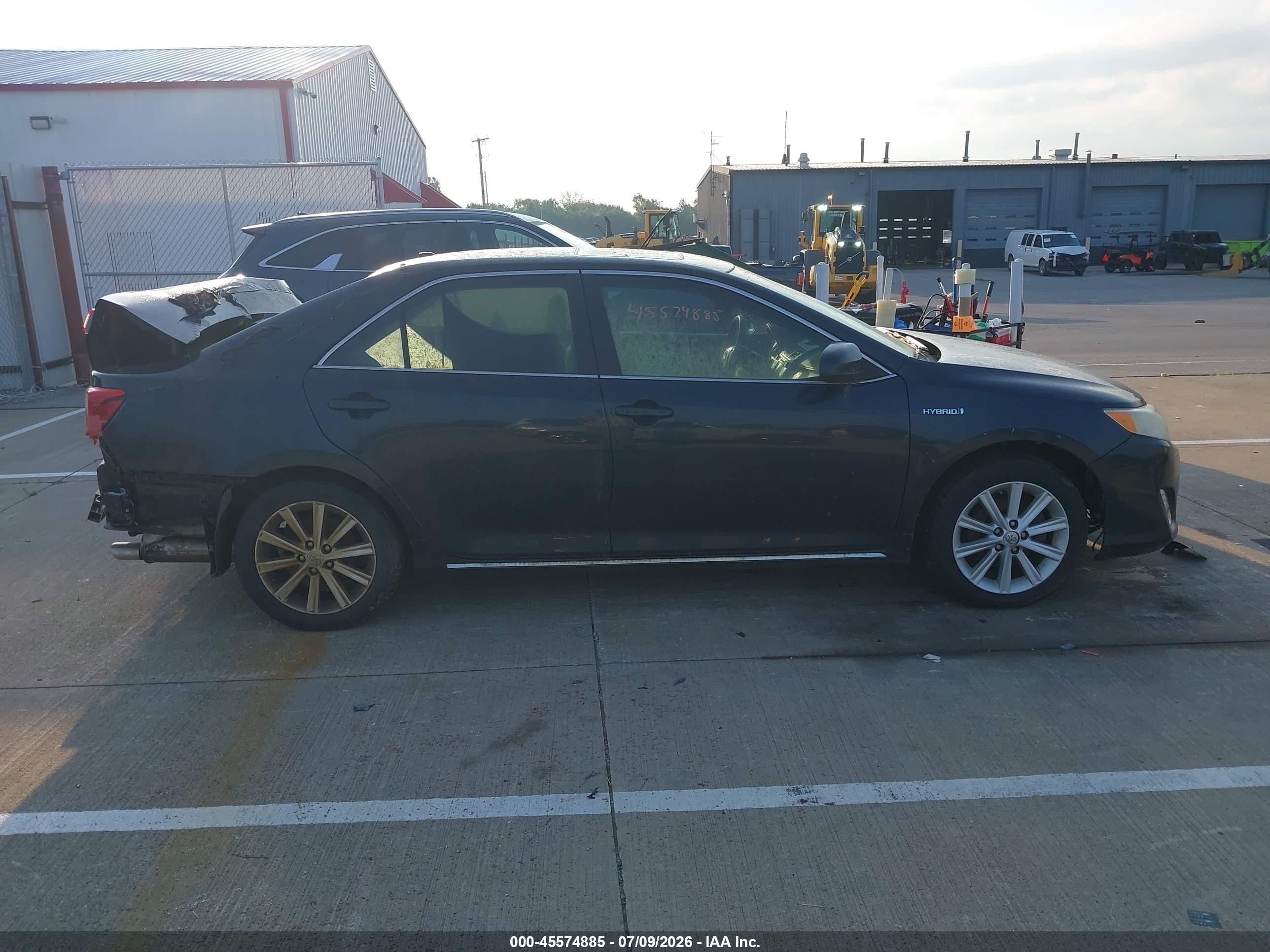 2013 Toyota Camry Hybrid Xle Gray vin: 4T1BD1FKXDU084589
