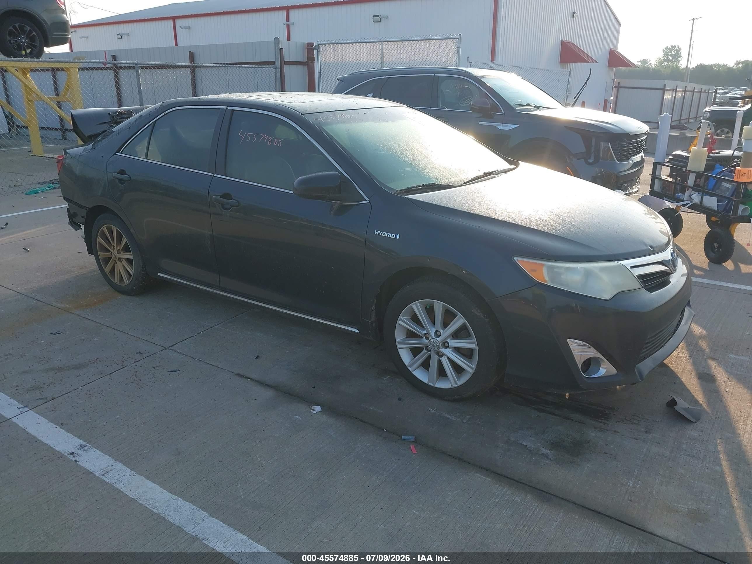 2013 Toyota Camry Hybrid Xle Gray vin: 4T1BD1FKXDU084589