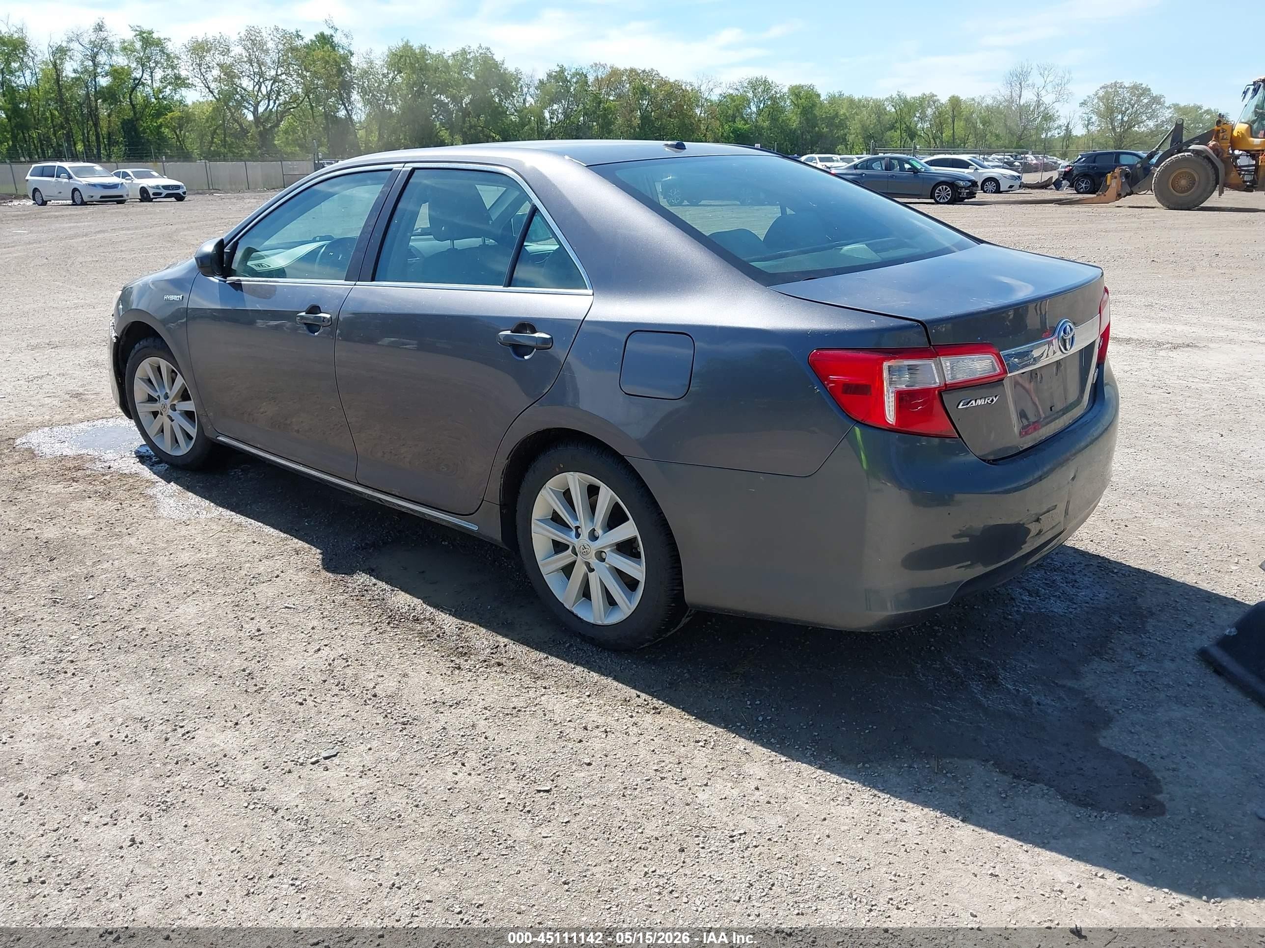 2013 Toyota Camry Hybrid Xle Gray vin: 4T1BD1FKXDU090599