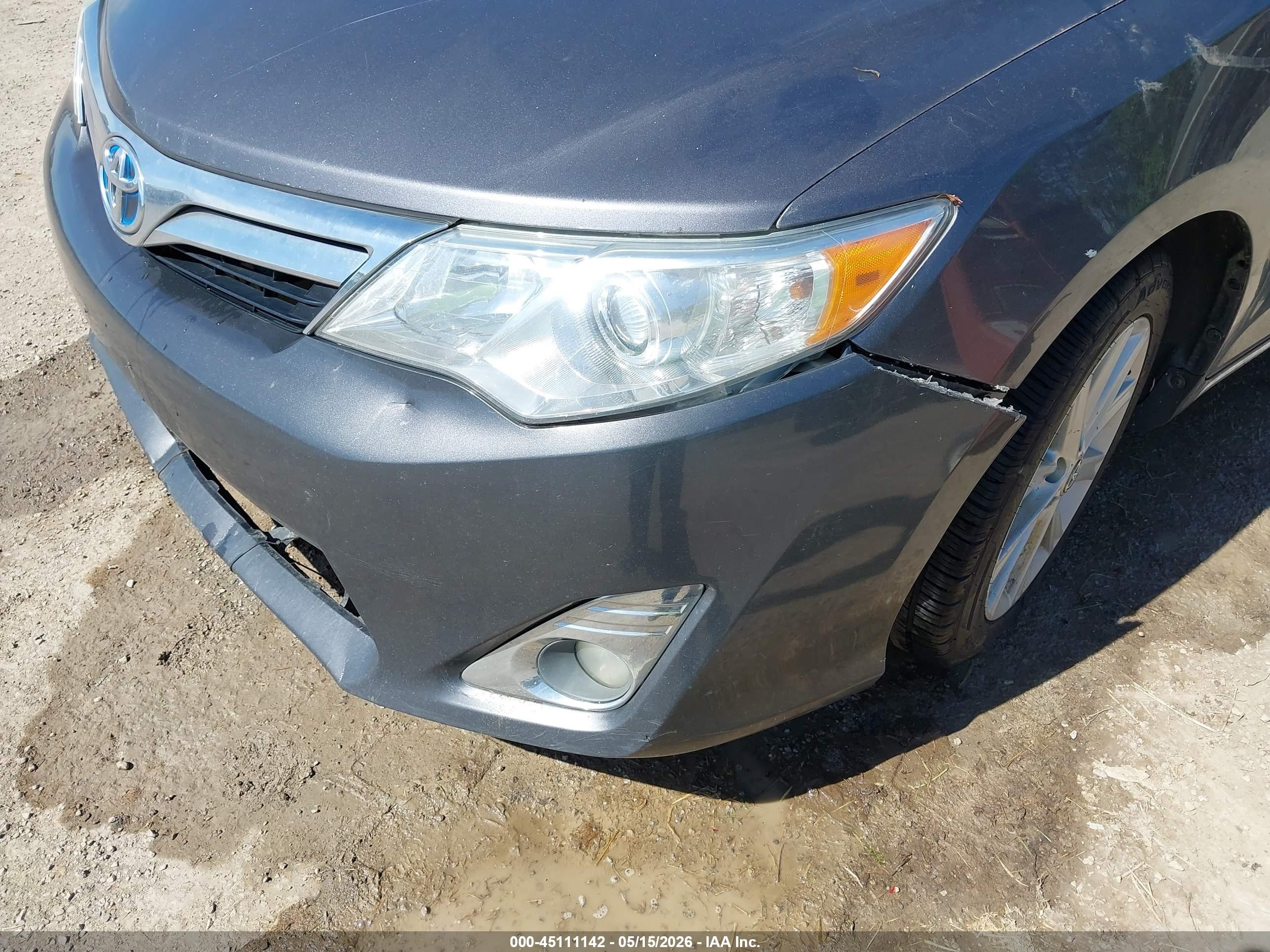 2013 Toyota Camry Hybrid Xle Gray vin: 4T1BD1FKXDU090599
