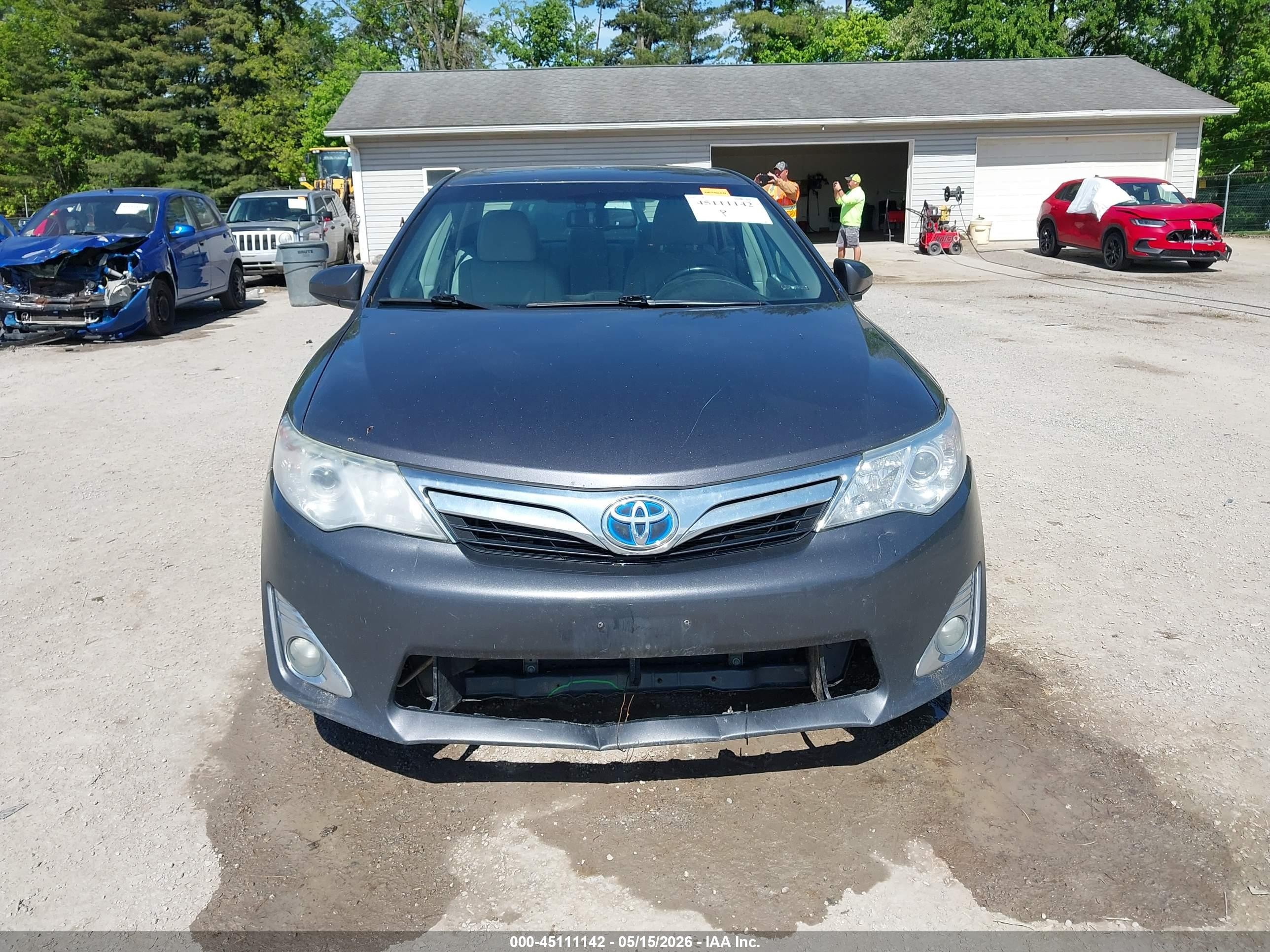 2013 Toyota Camry Hybrid Xle Gray vin: 4T1BD1FKXDU090599