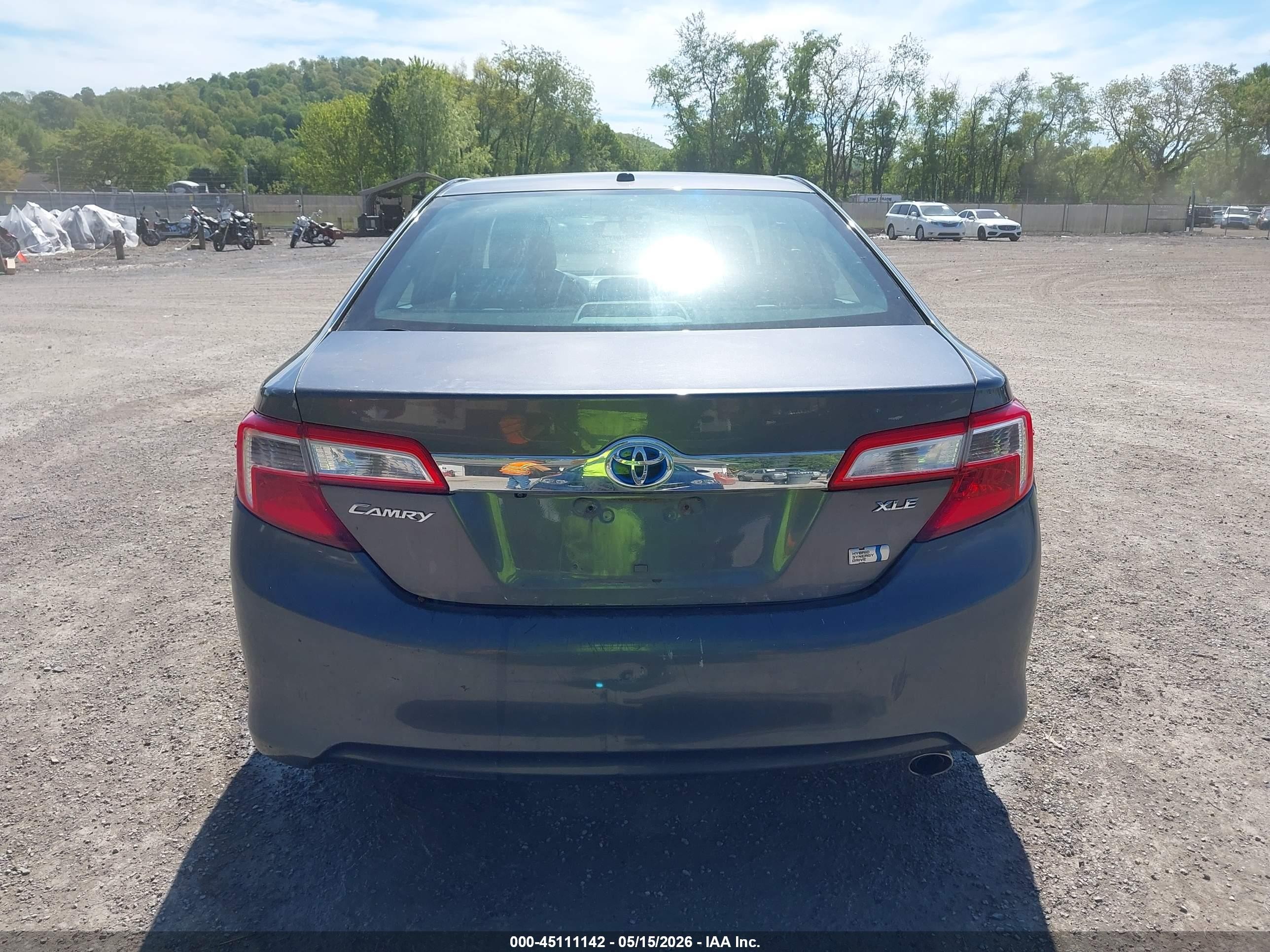 2013 Toyota Camry Hybrid Xle Gray vin: 4T1BD1FKXDU090599