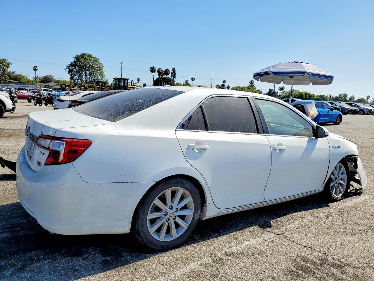 2013 Toyota Camry Hybrid Xle White vin: 4T1BD1FKXDU090781