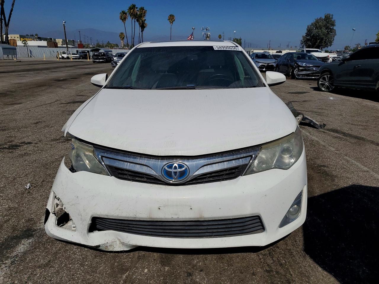 2013 Toyota Camry Hybrid Xle White vin: 4T1BD1FKXDU090781