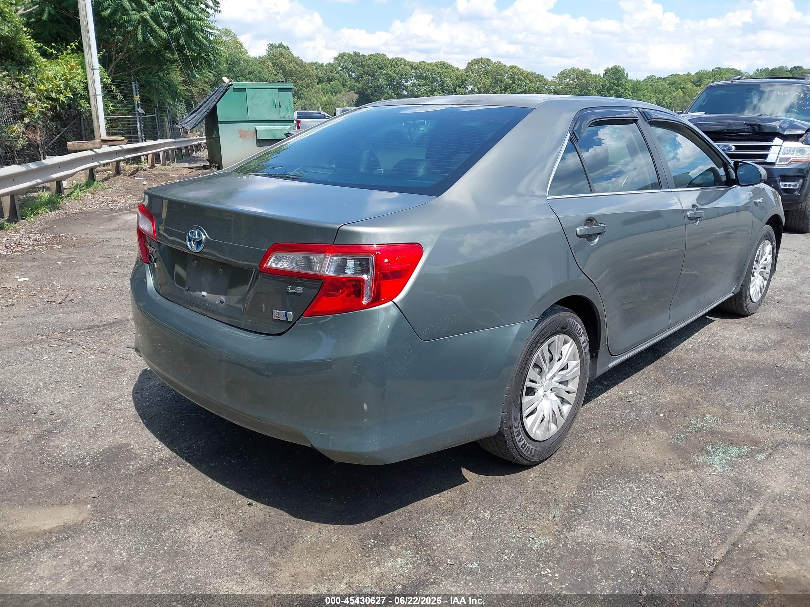 2013 Toyota Camry Hybrid Le Gold vin: 4T1BD1FKXDU091350