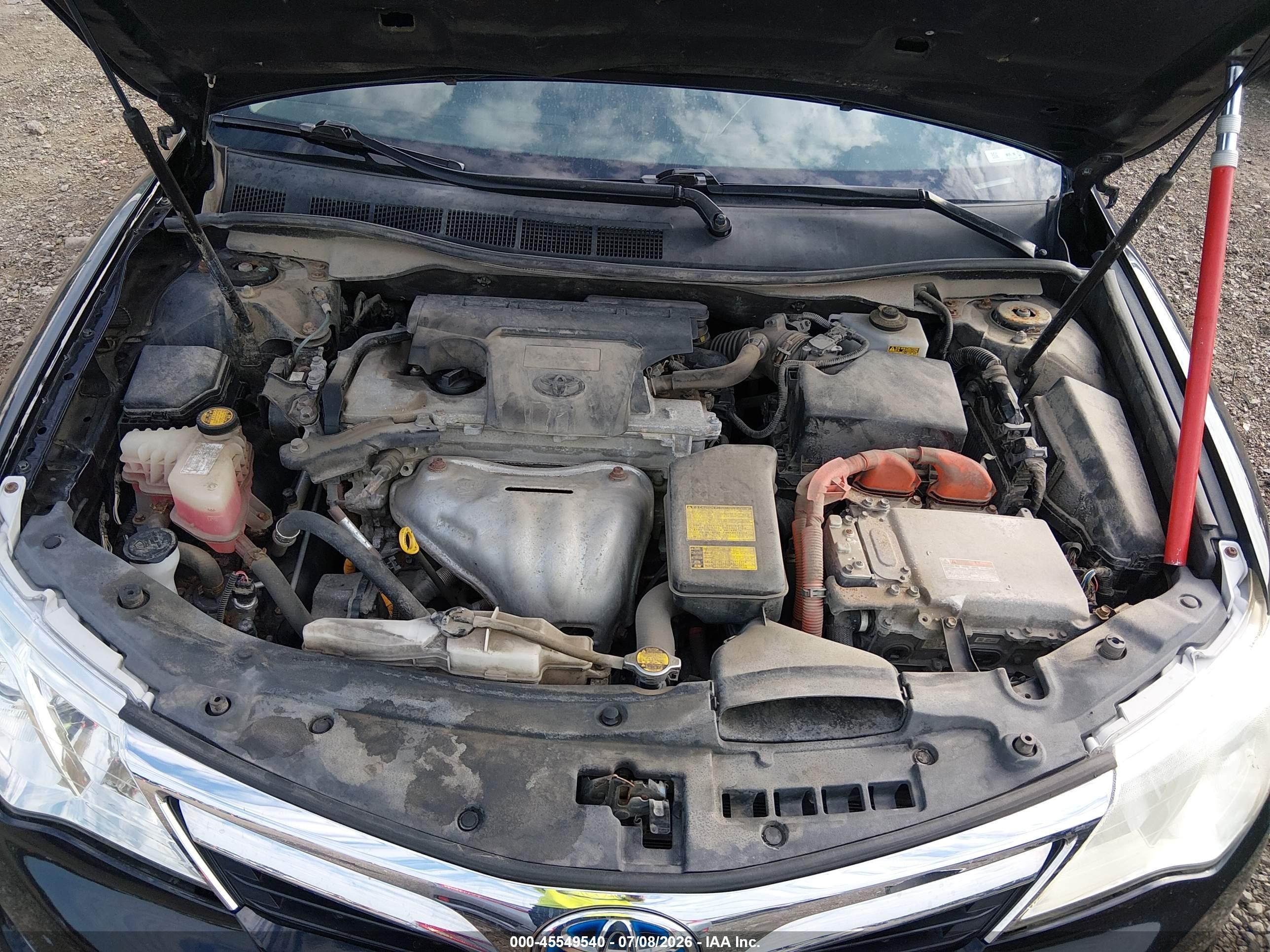 2013 Toyota Camry Hybrid Xle Black vin: 4T1BD1FKXDU092823
