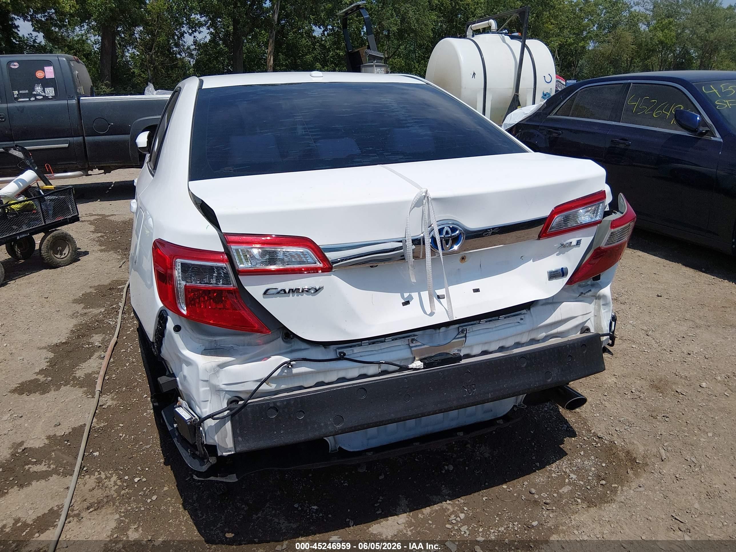 2014 Toyota Camry Hybrid Xle White vin: 4T1BD1FKXEU101621