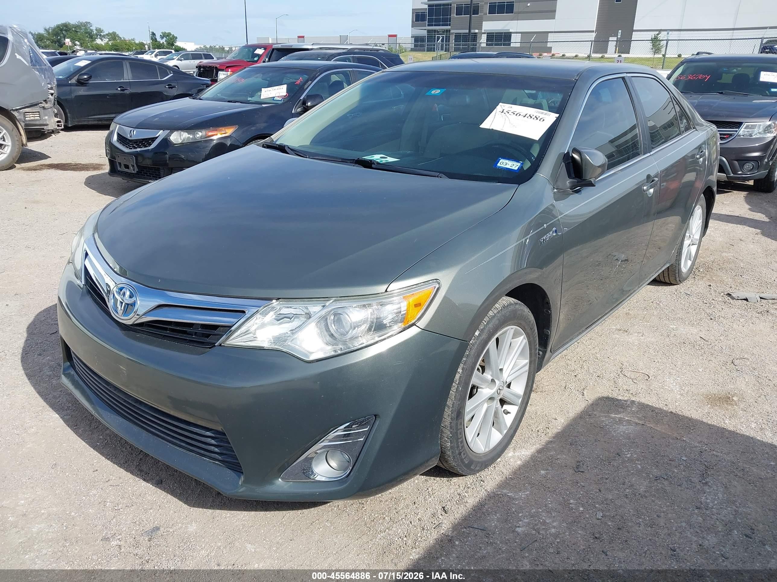 2014 Toyota Camry Hybrid Xle Green vin: 4T1BD1FKXEU108472