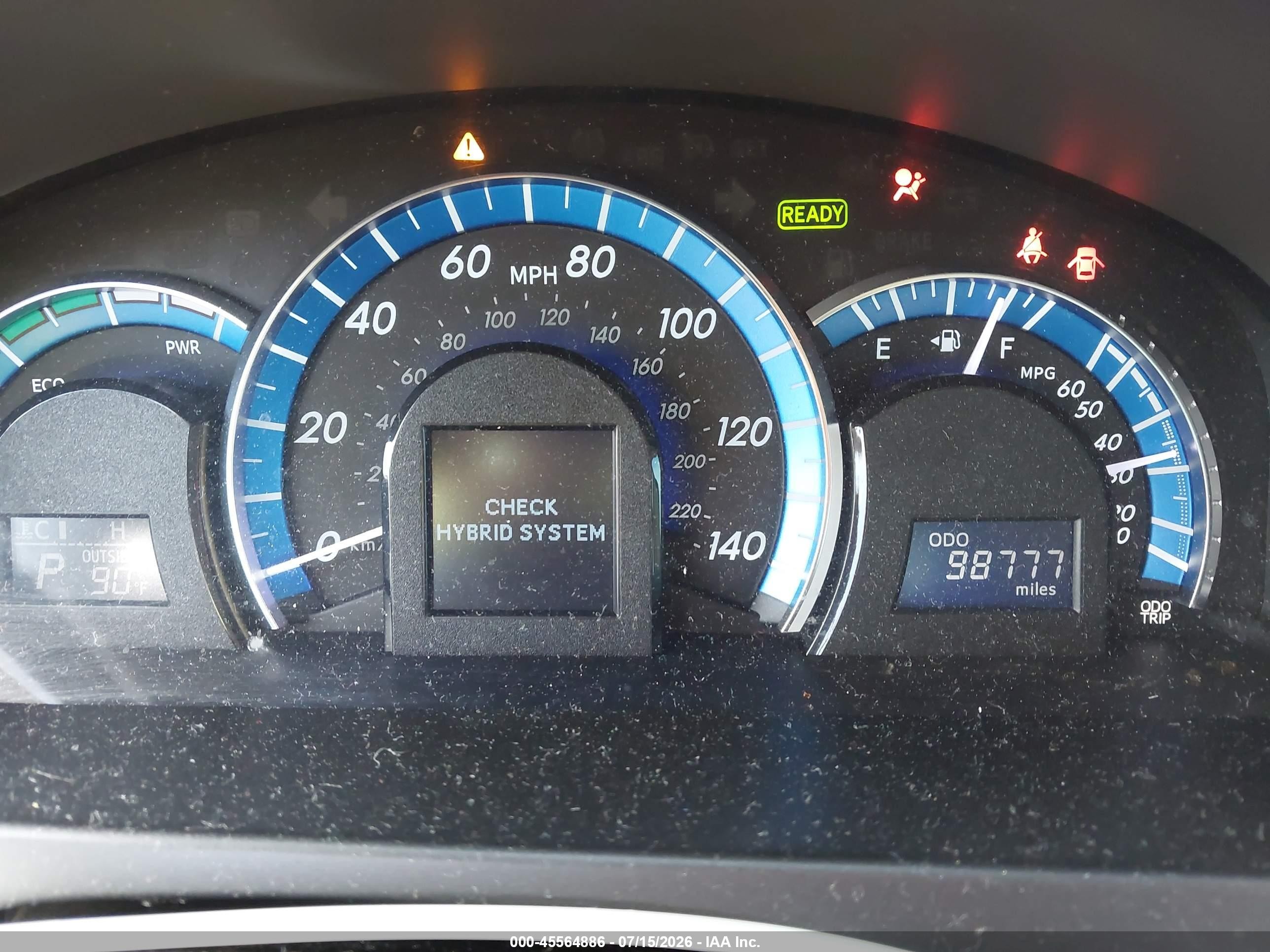 2014 Toyota Camry Hybrid Xle Green vin: 4T1BD1FKXEU108472