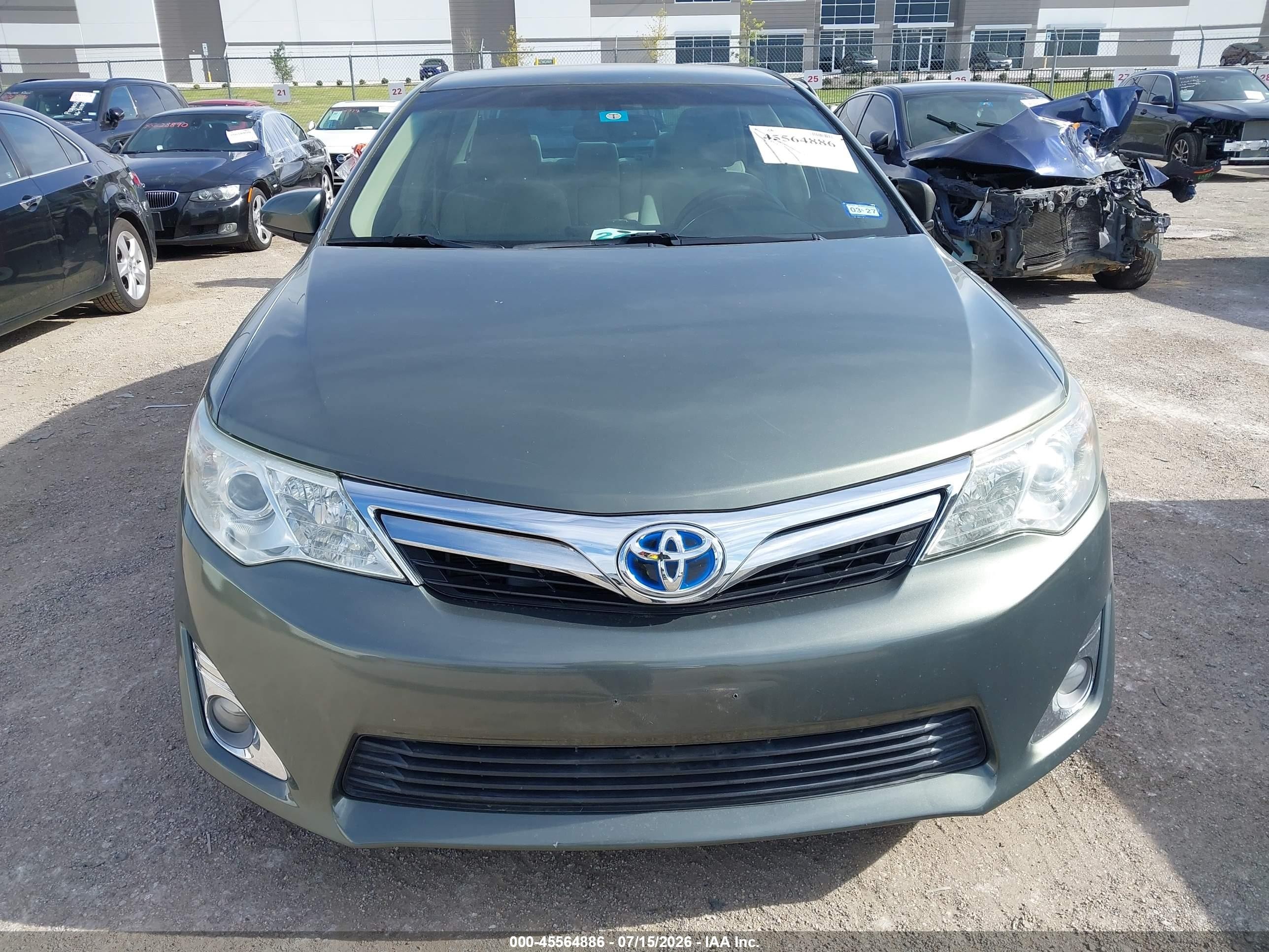 2014 Toyota Camry Hybrid Xle Green vin: 4T1BD1FKXEU108472