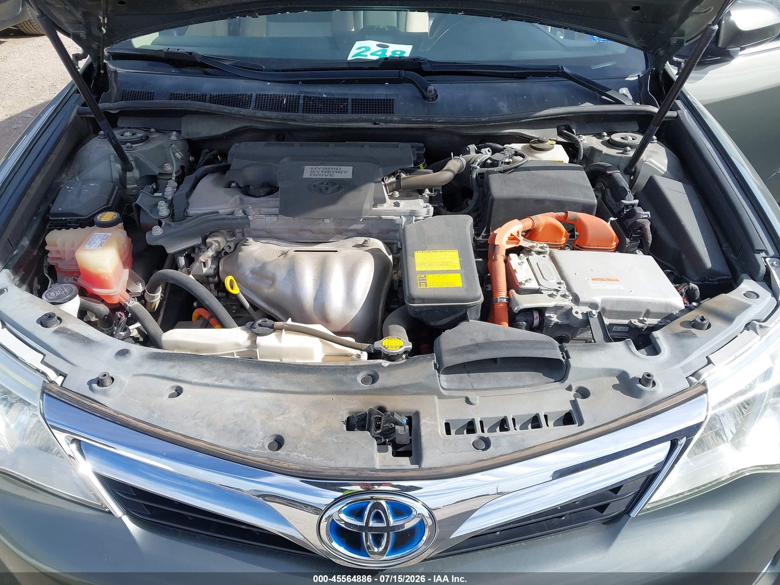 2014 Toyota Camry Hybrid Xle Green vin: 4T1BD1FKXEU108472
