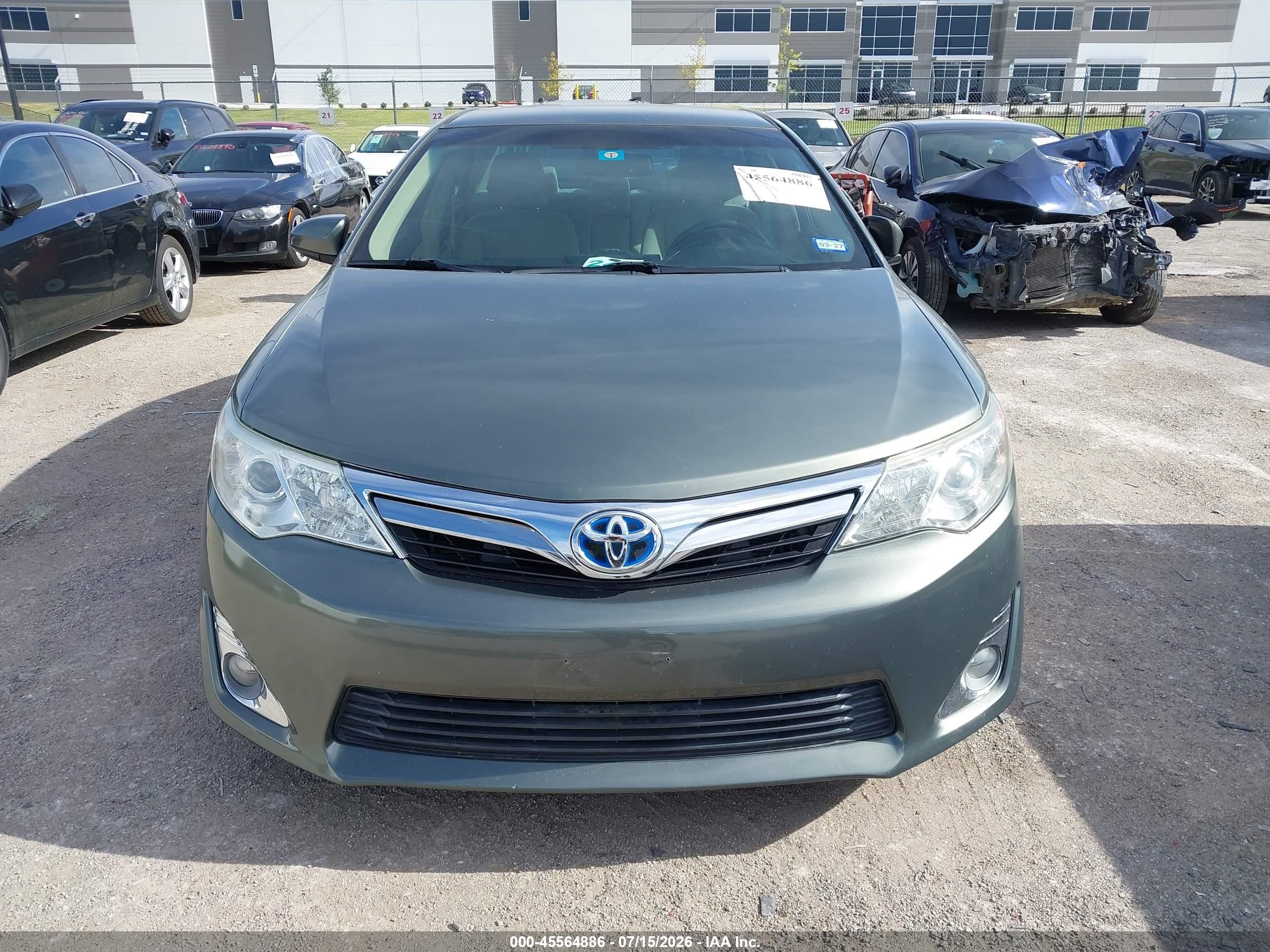 2014 Toyota Camry Hybrid Xle Green vin: 4T1BD1FKXEU108472