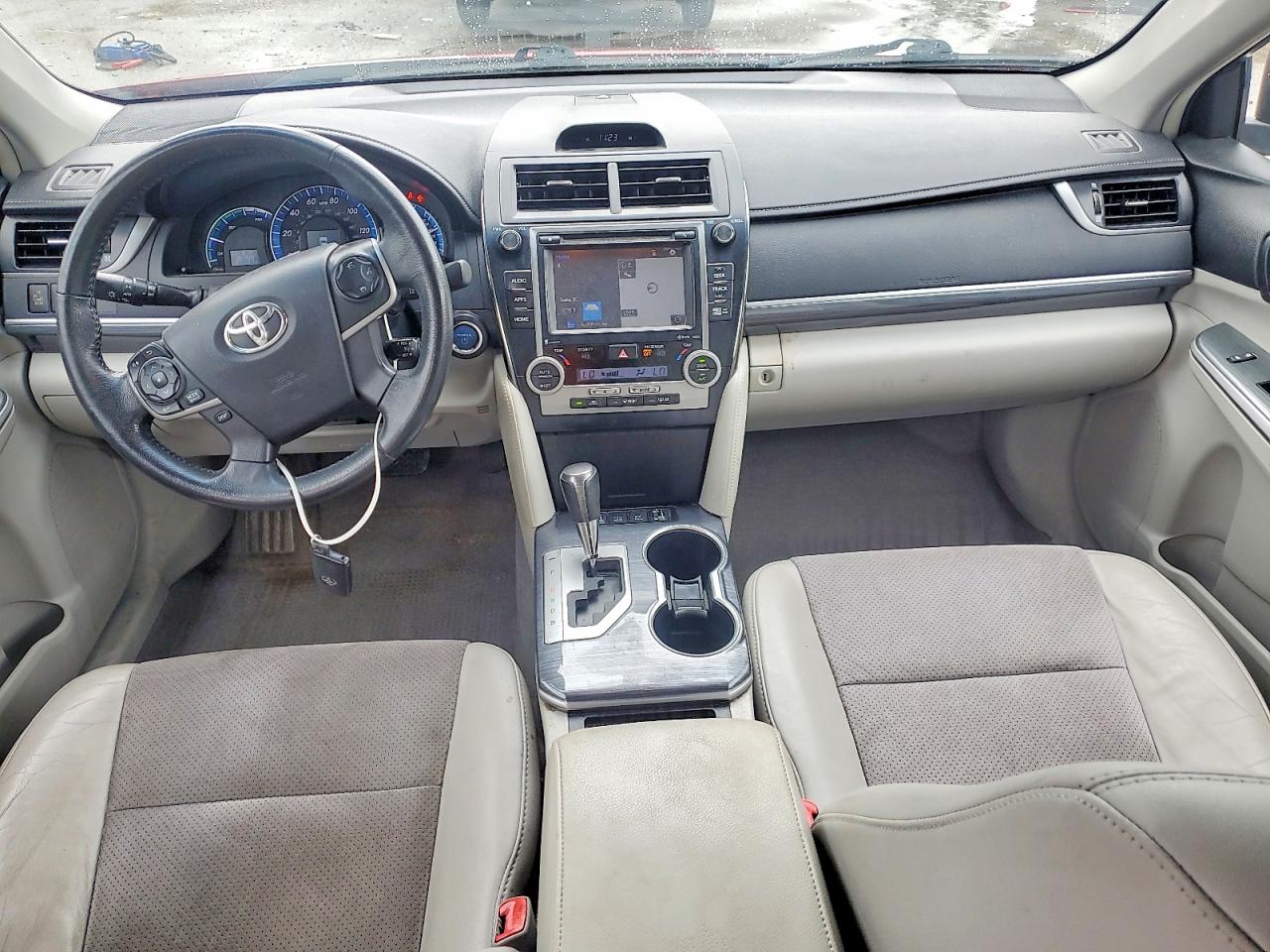 2014 Toyota Camry Hybrid Xle Red vin: 4T1BD1FKXEU112621
