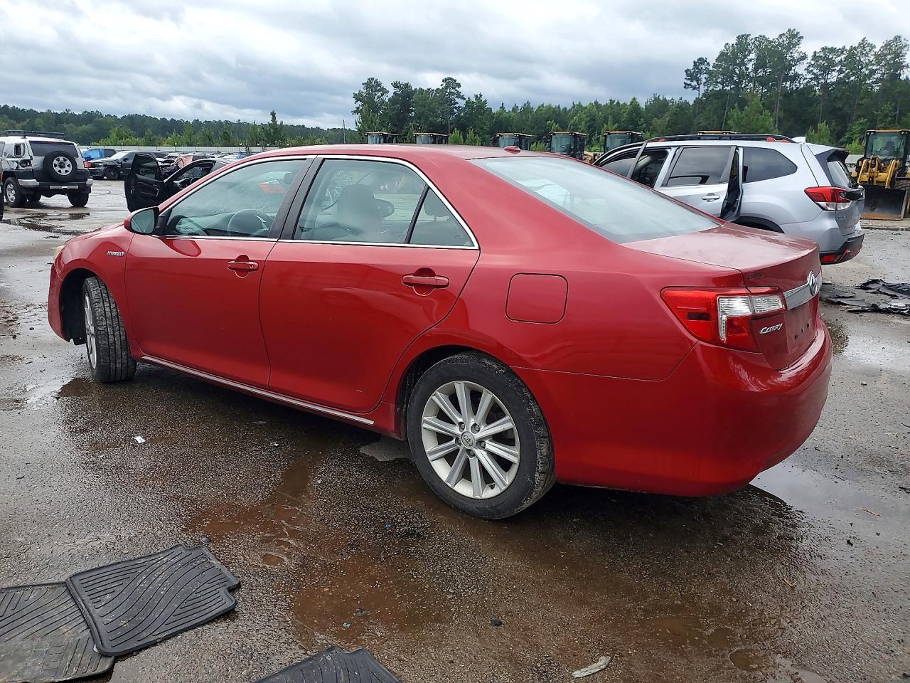 2014 Toyota Camry Hybrid Xle Red vin: 4T1BD1FKXEU112621