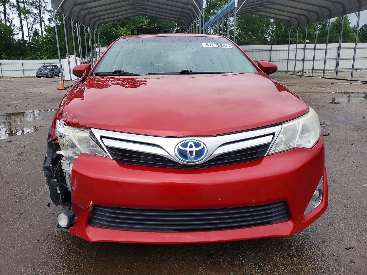 2014 Toyota Camry Hybrid Xle Red vin: 4T1BD1FKXEU112621
