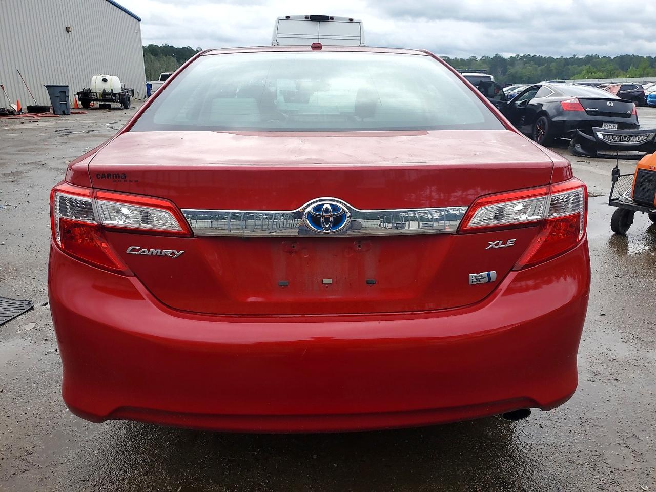 2014 Toyota Camry Hybrid Xle Red vin: 4T1BD1FKXEU112621