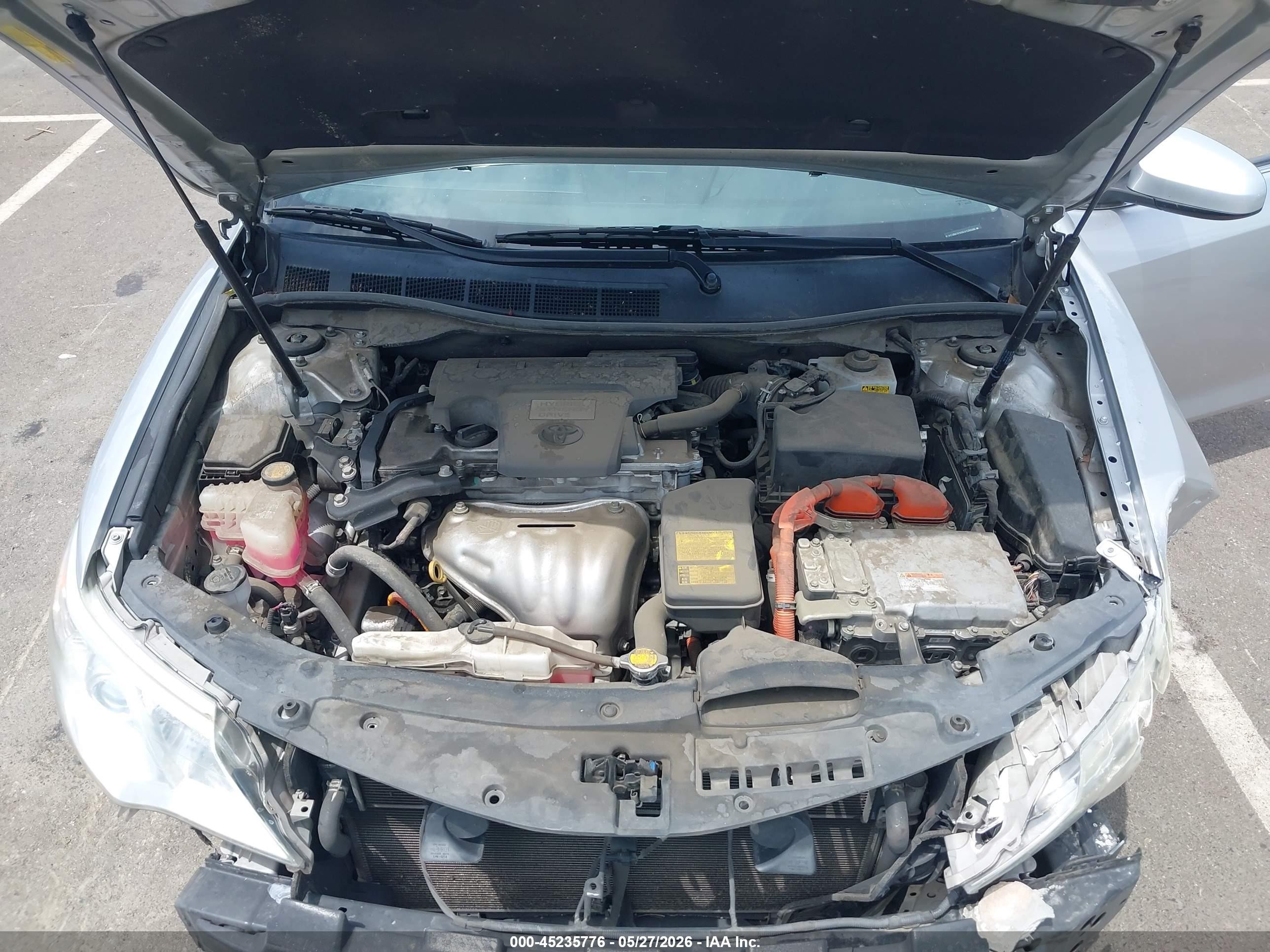 2014 Toyota Camry Hybrid Xle Silver vin: 4T1BD1FKXEU120556