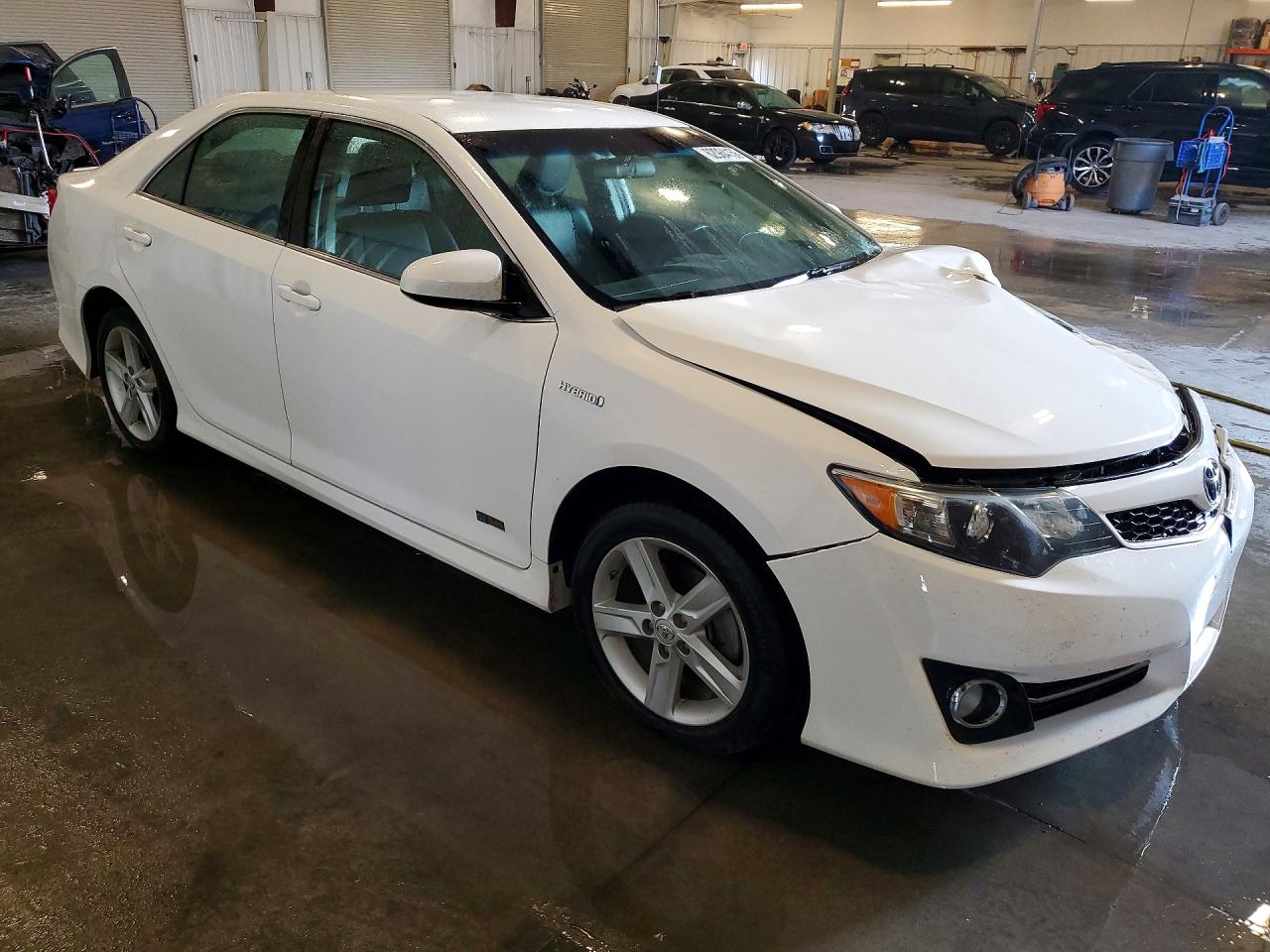 2014 Toyota Camry Hybrid Se White vin: 4T1BD1FKXEU127832