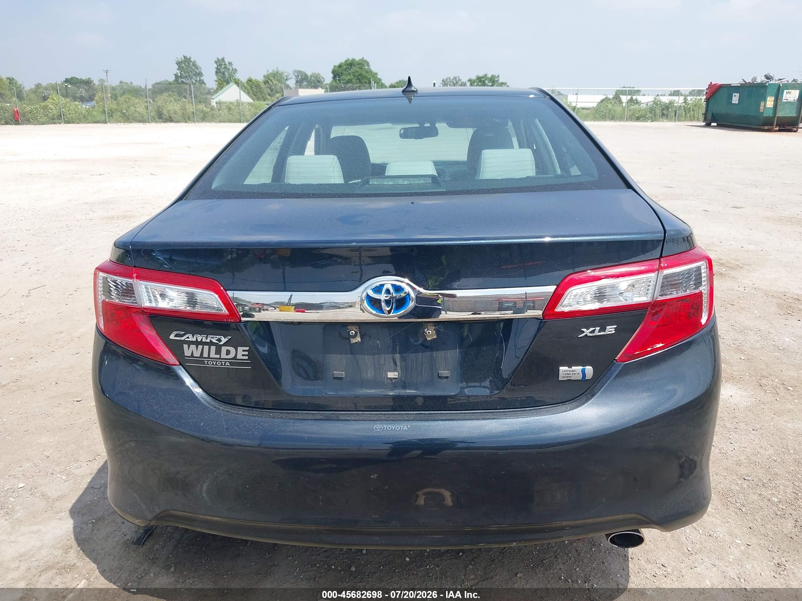 2014 Toyota Camry Hybrid Xle Blue vin: 4T1BD1FKXEU131962