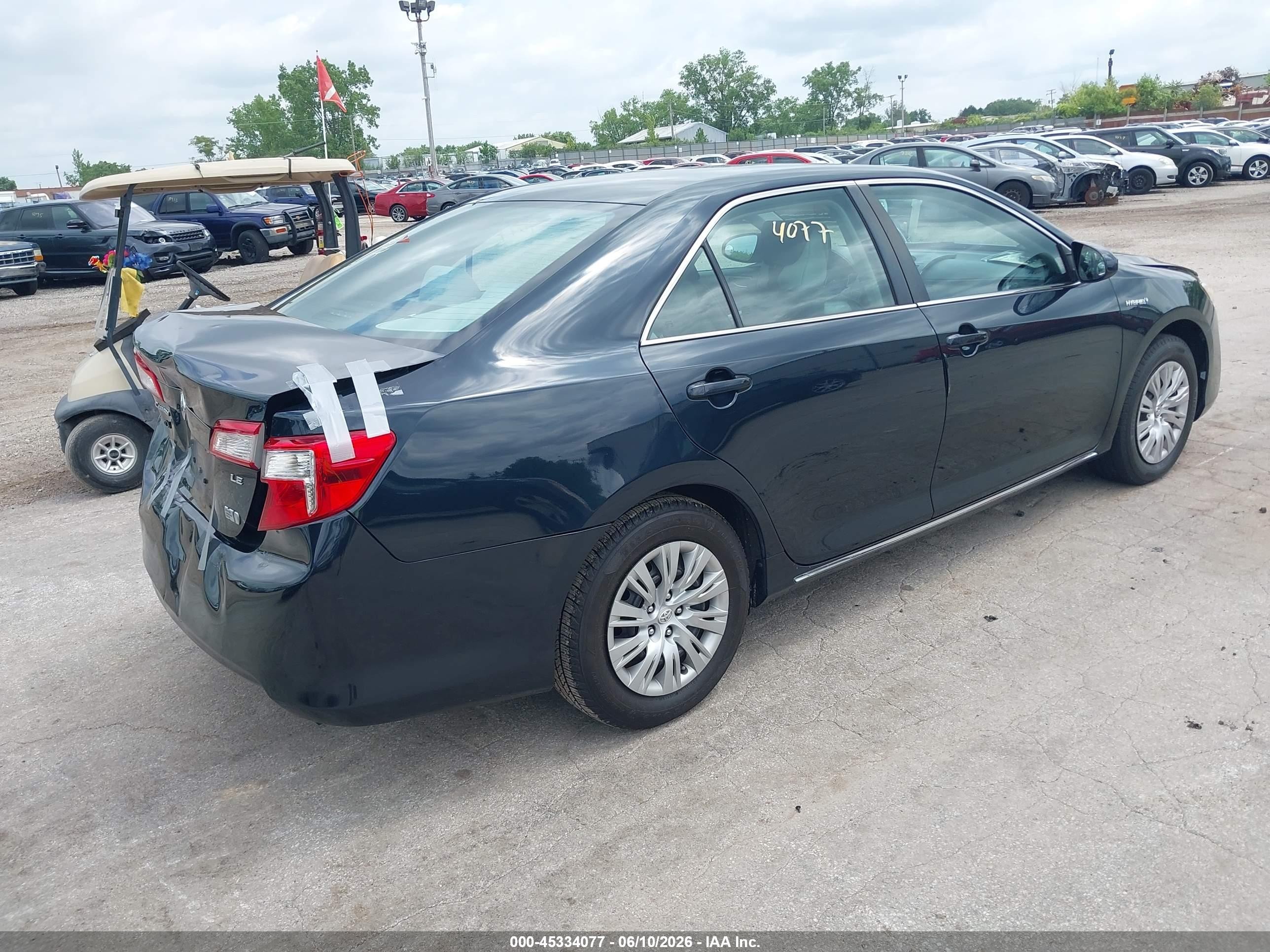 2014 Toyota Camry Hybrid Le Gray vin: 4T1BD1FKXEU137986