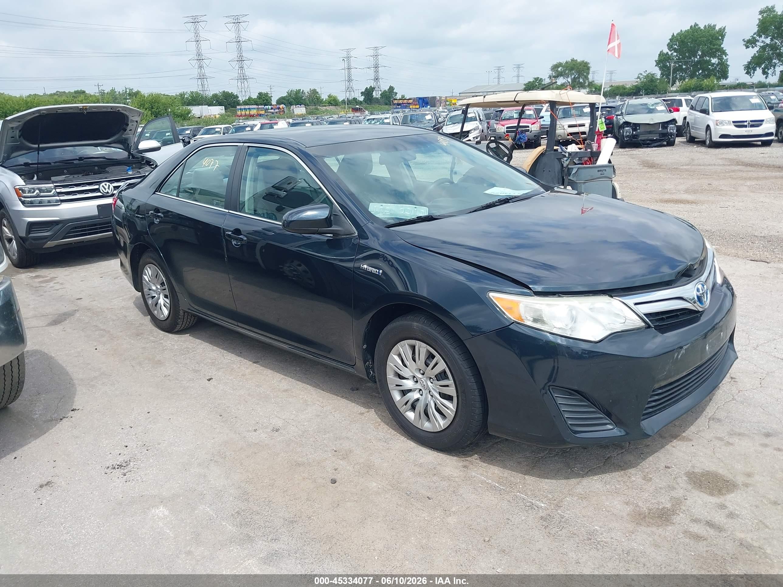 2014 Toyota Camry Hybrid Le Gray vin: 4T1BD1FKXEU137986