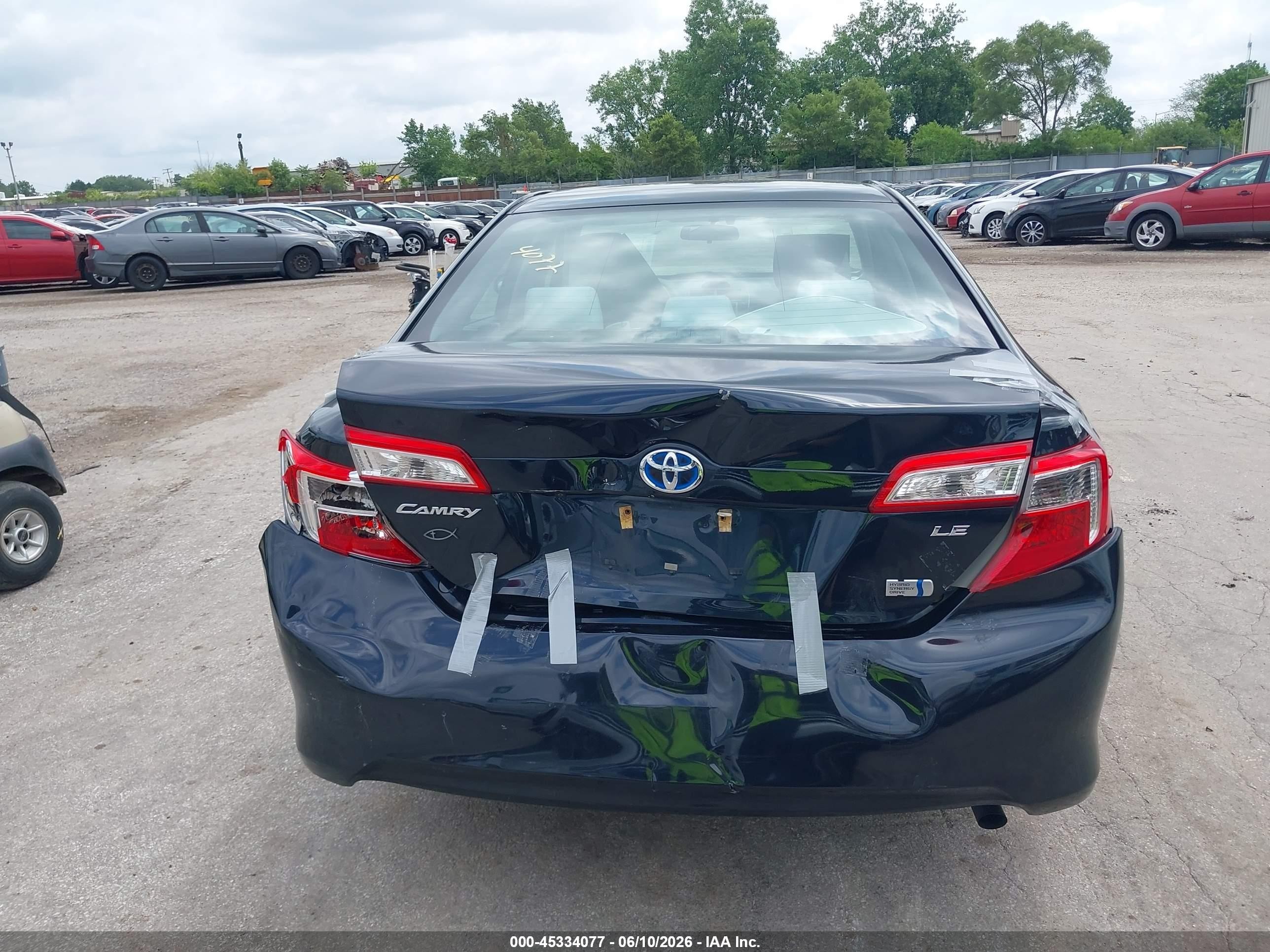 2014 Toyota Camry Hybrid Le Gray vin: 4T1BD1FKXEU137986
