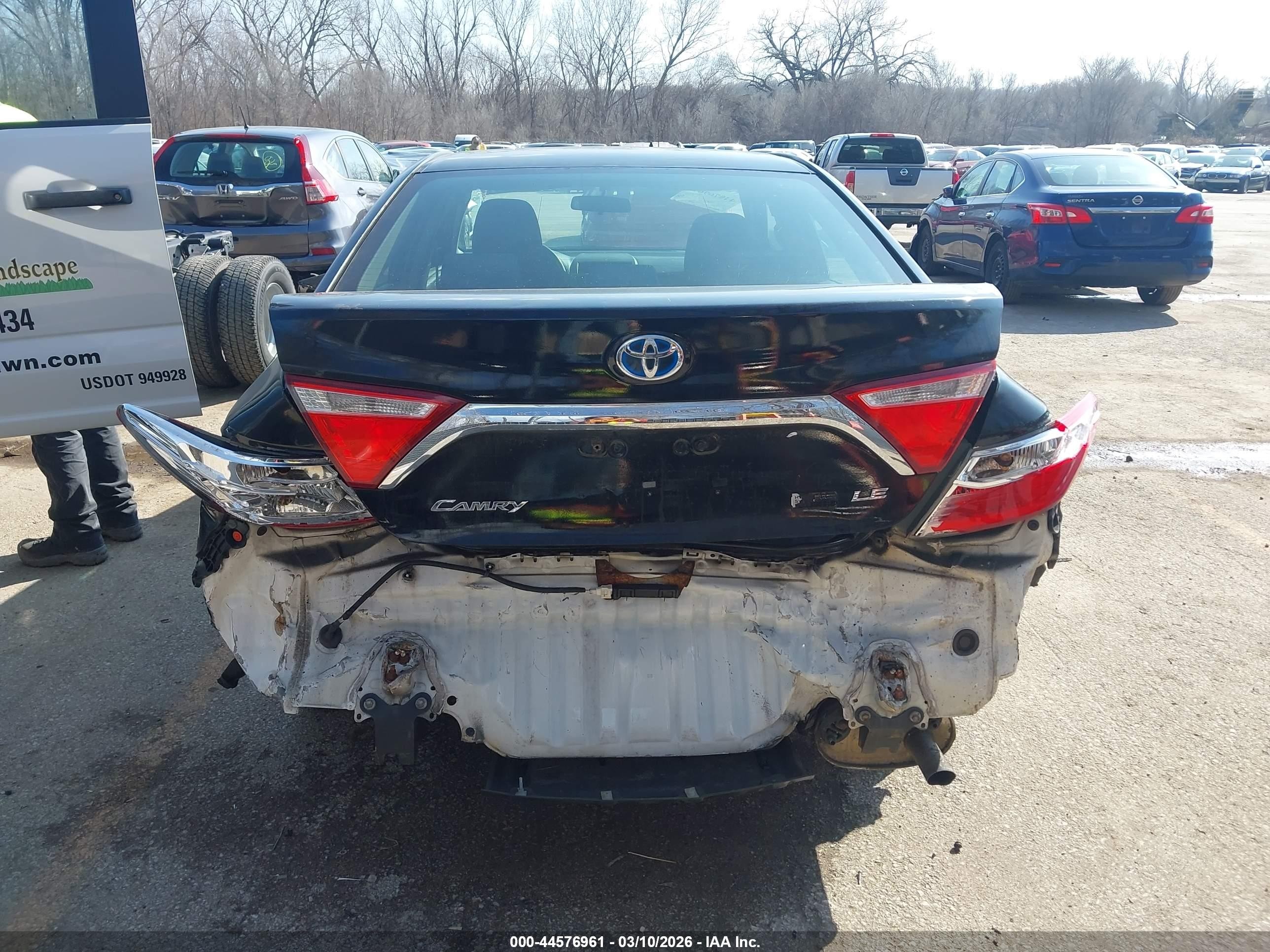 2015 Toyota Camry Hybrid Le Black vin: 4T1BD1FKXFU142784