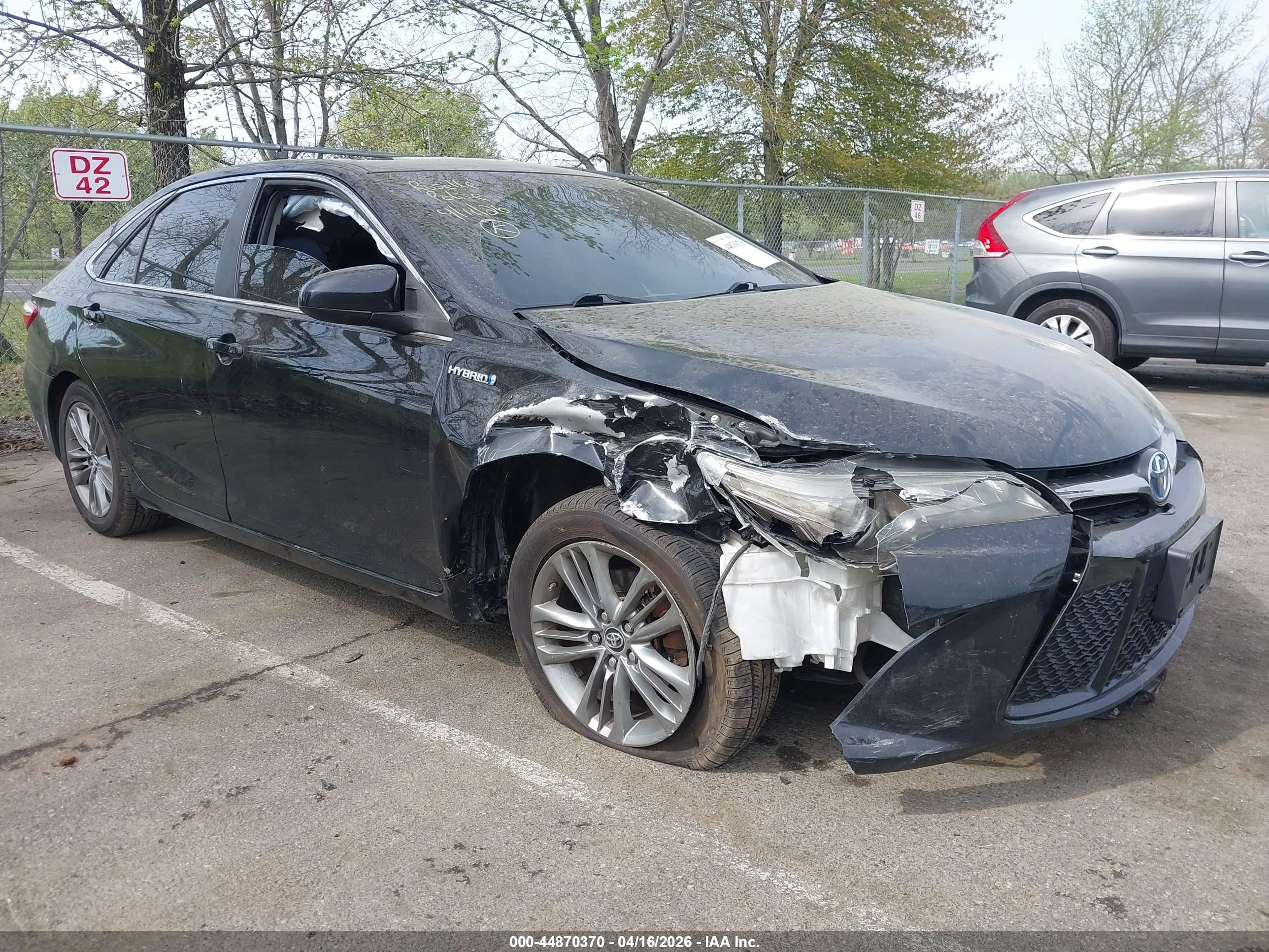 2015 Toyota Camry Hybrid Se Black vin: 4T1BD1FKXFU146186