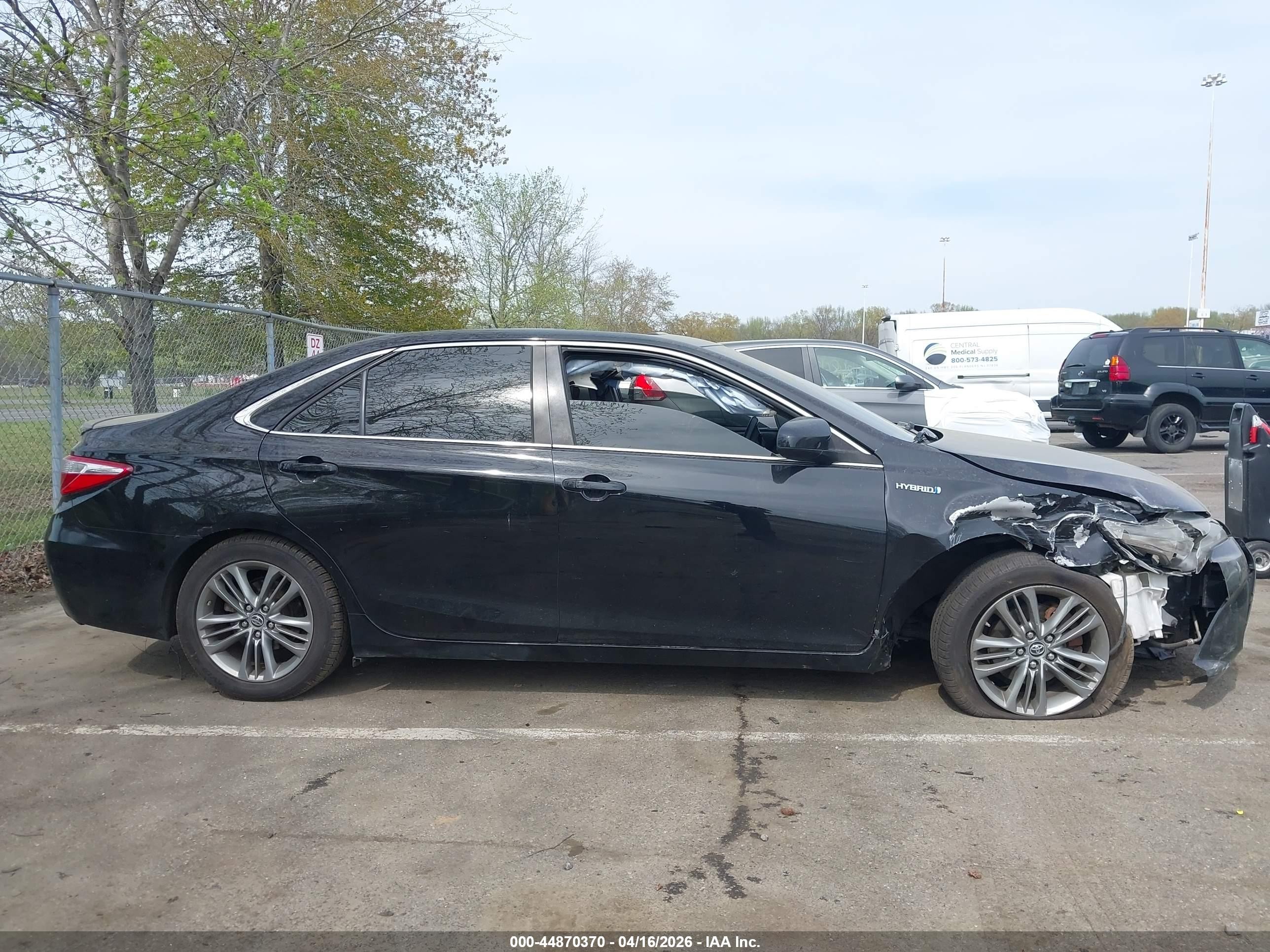 2015 Toyota Camry Hybrid Se Black vin: 4T1BD1FKXFU146186