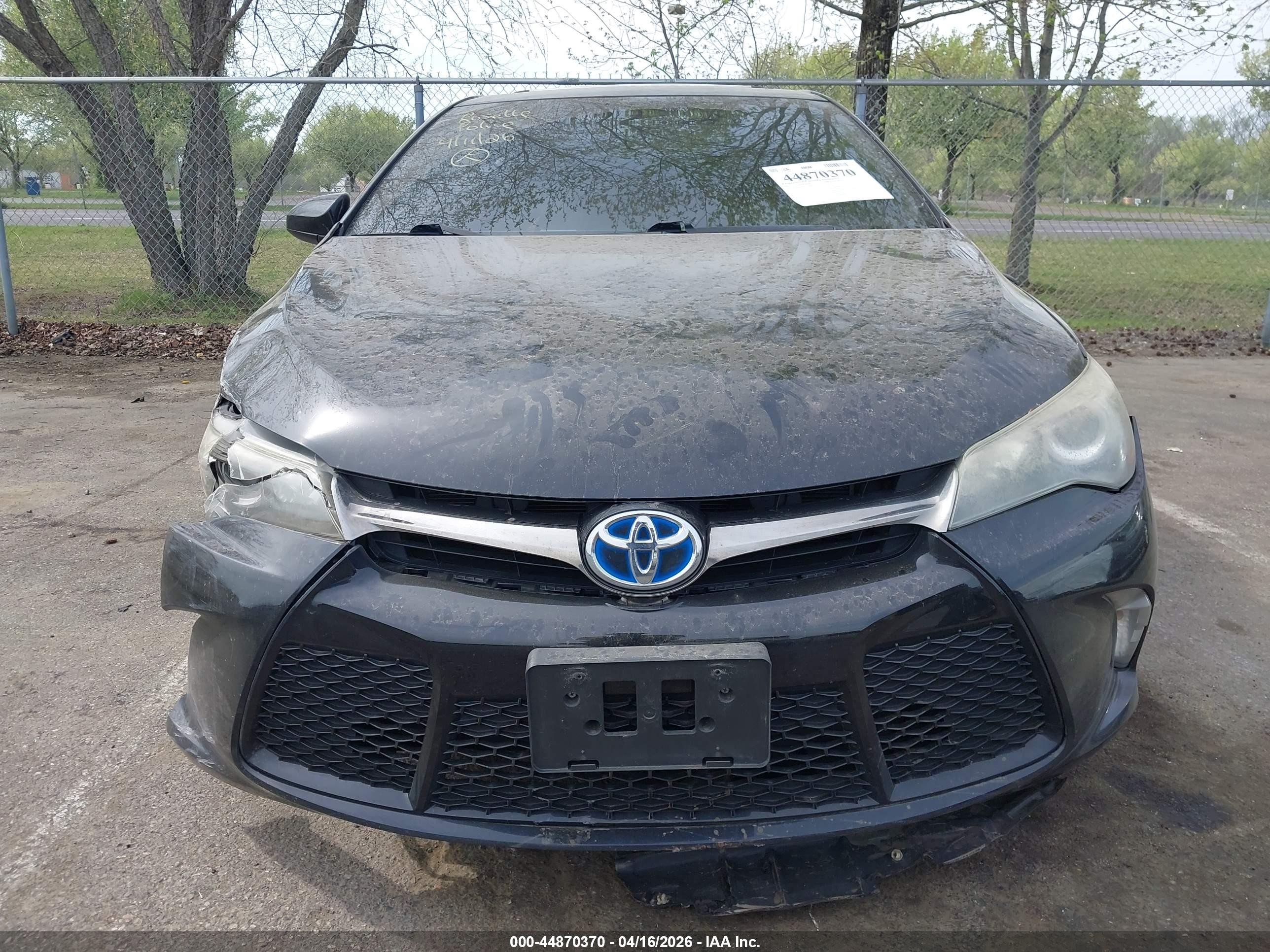 2015 Toyota Camry Hybrid Se Black vin: 4T1BD1FKXFU146186