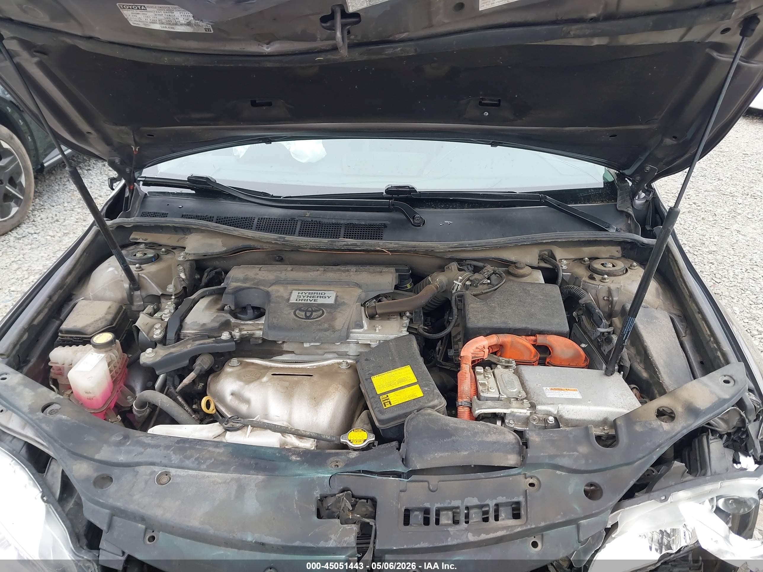 2015 Toyota Camry Hybrid Xle Серый vin: 4T1BD1FKXFU147869