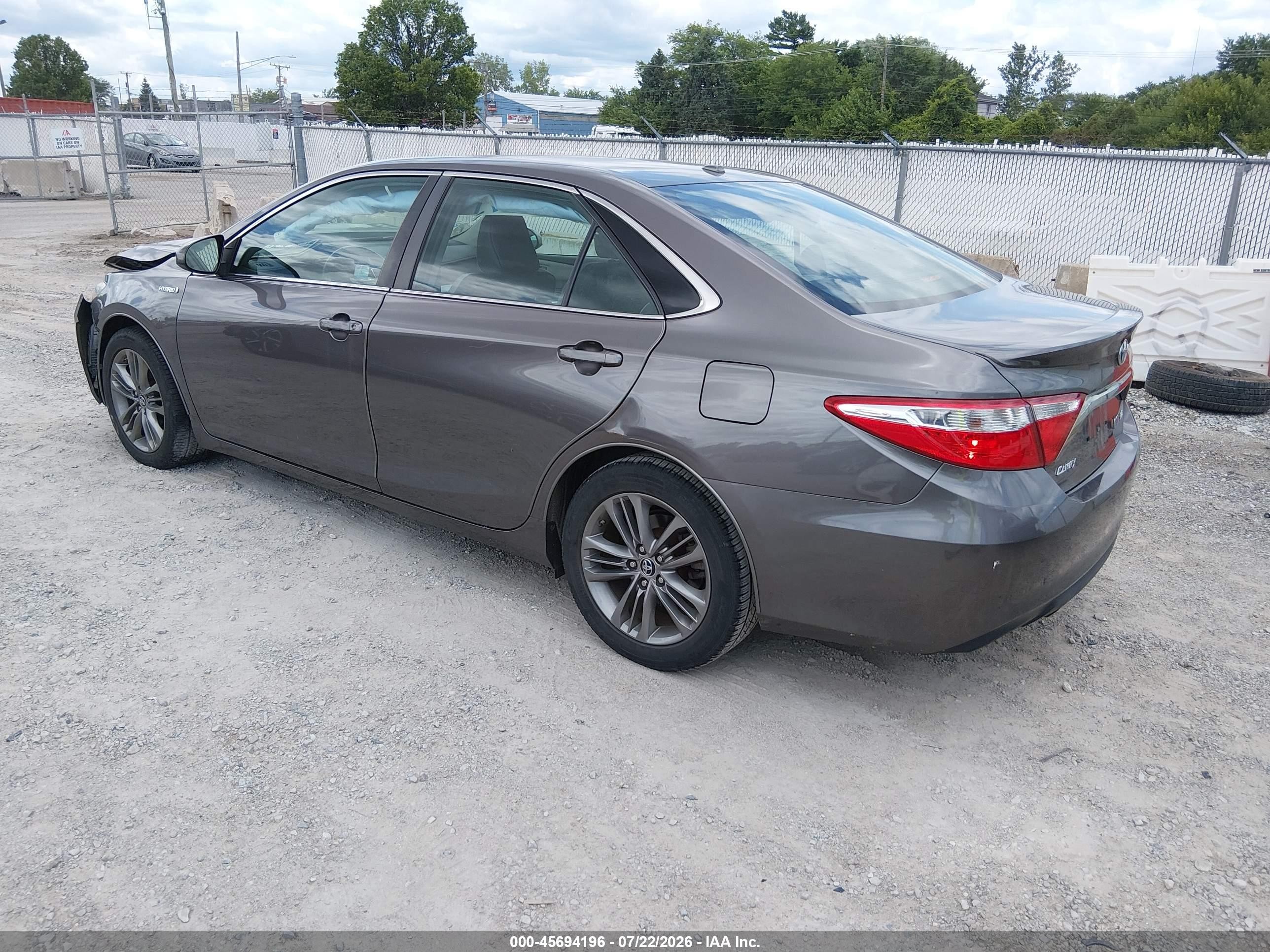 2015 Toyota Camry Hybrid Se Silver vin: 4T1BD1FKXFU149511
