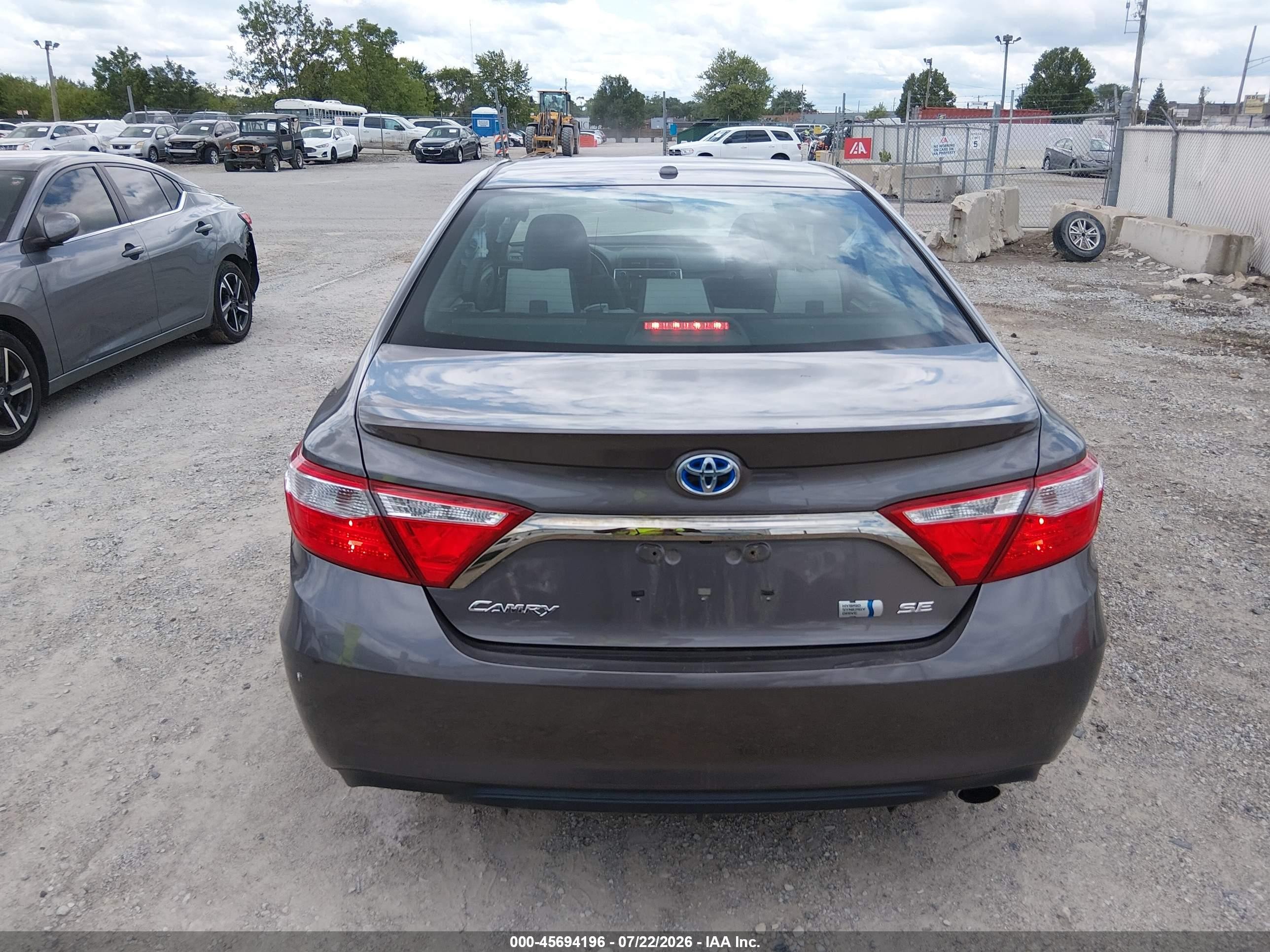 2015 Toyota Camry Hybrid Se Silver vin: 4T1BD1FKXFU149511