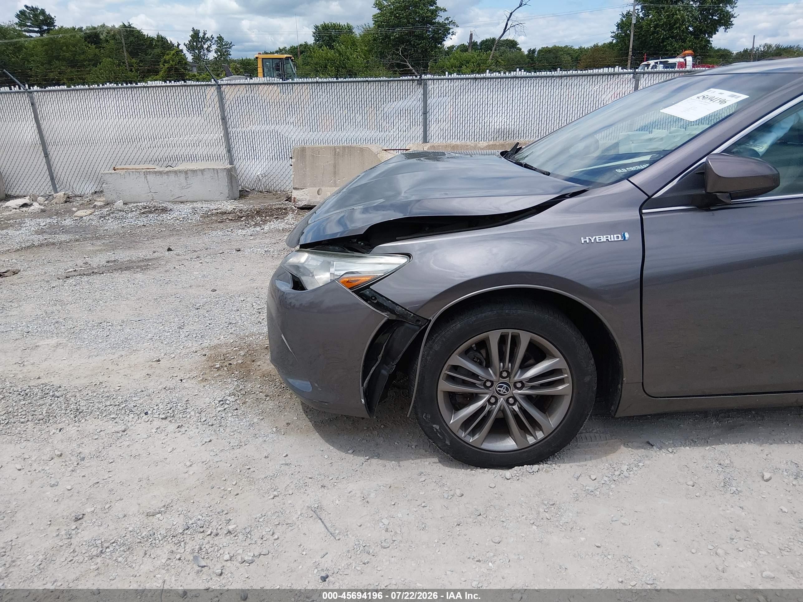 2015 Toyota Camry Hybrid Se Silver vin: 4T1BD1FKXFU149511