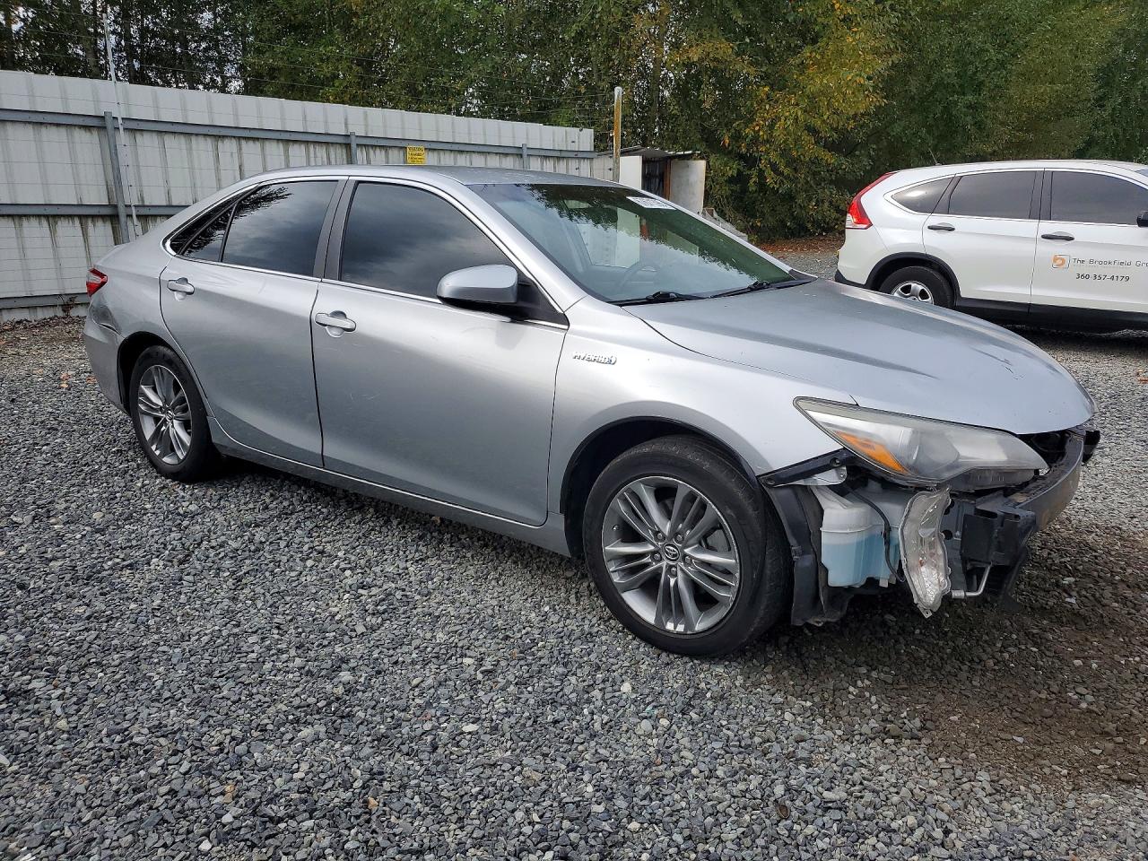 2015 Toyota Camry Hybrid Se Silver vin: 4T1BD1FKXFU153882