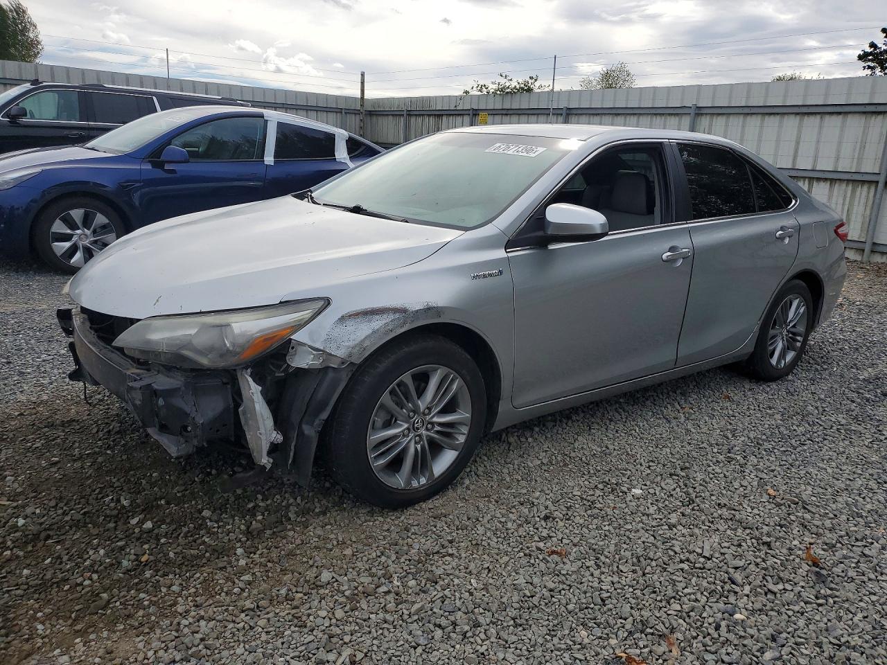 2015 Toyota Camry Hybrid Se Silver vin: 4T1BD1FKXFU153882