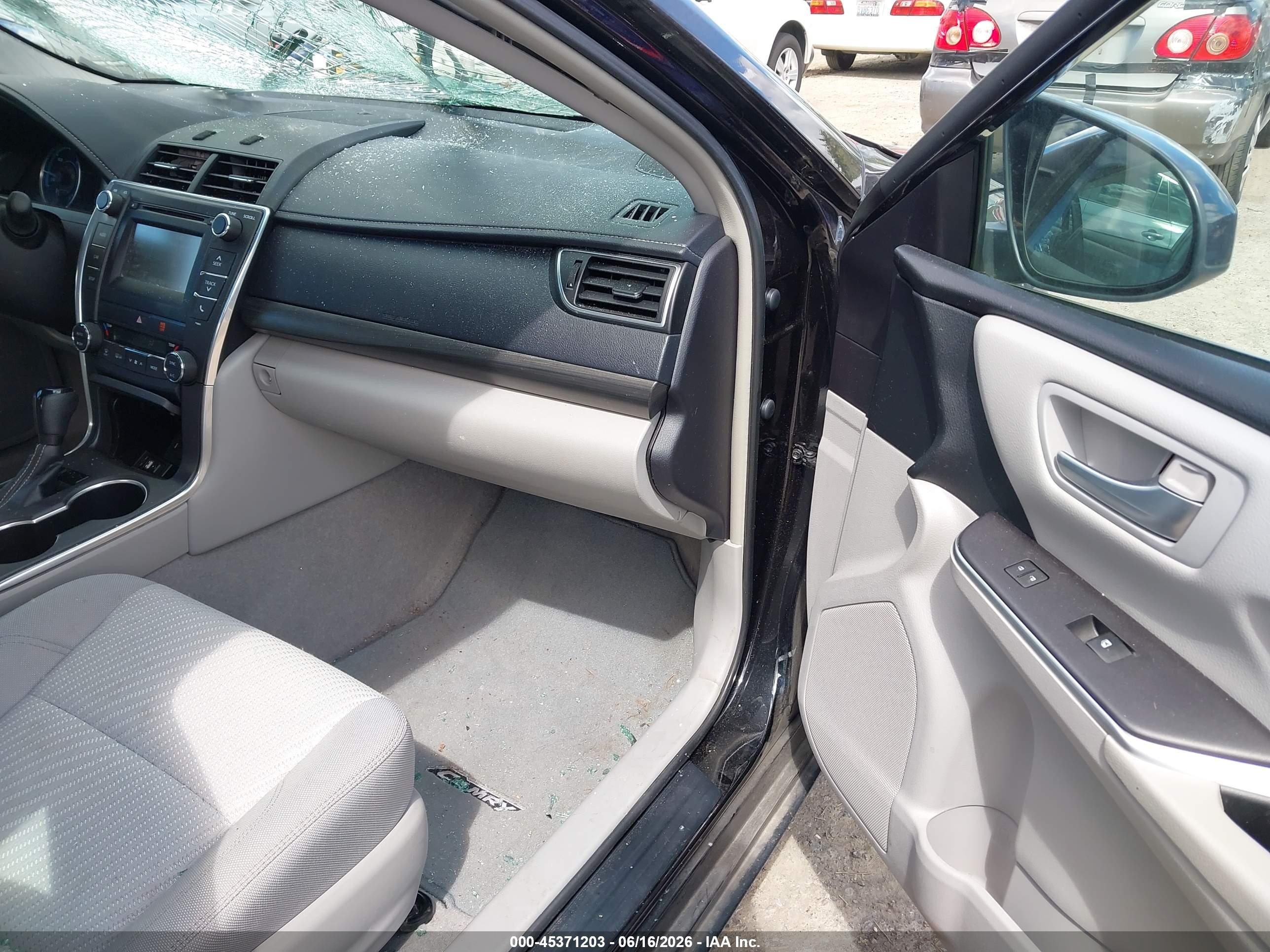 2015 Toyota Camry Hybrid Le Black vin: 4T1BD1FKXFU169287