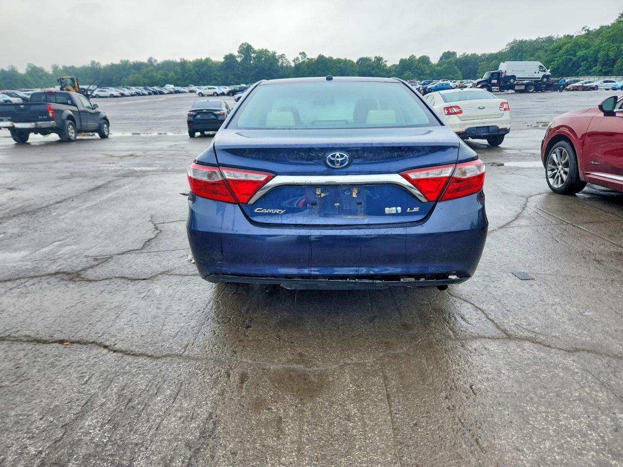 2015 Toyota Camry Hybrid Le Синий vin: 4T1BD1FKXFU174974
