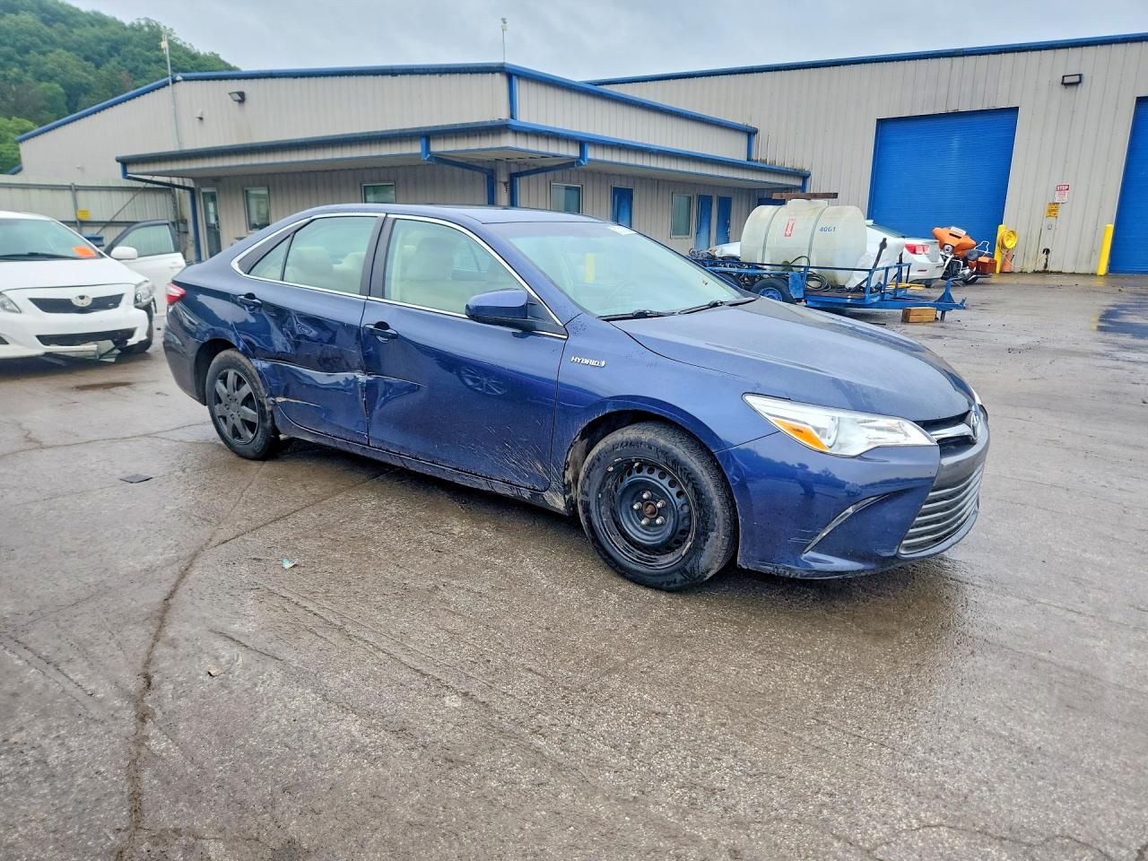 2015 Toyota Camry Hybrid Le Синий vin: 4T1BD1FKXFU174974