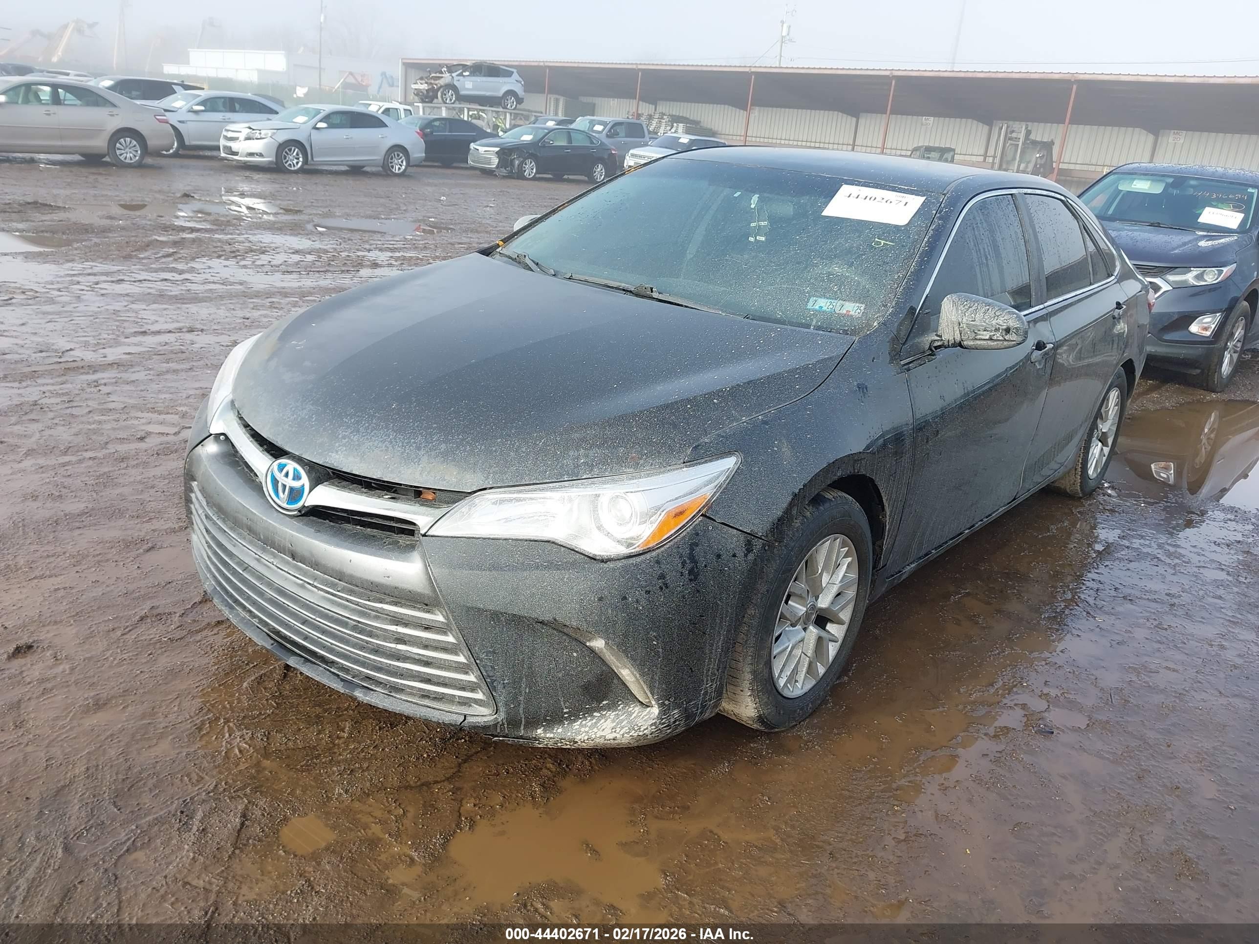 2015 Toyota Camry Hybrid Le Black vin: 4T1BD1FKXFU176028