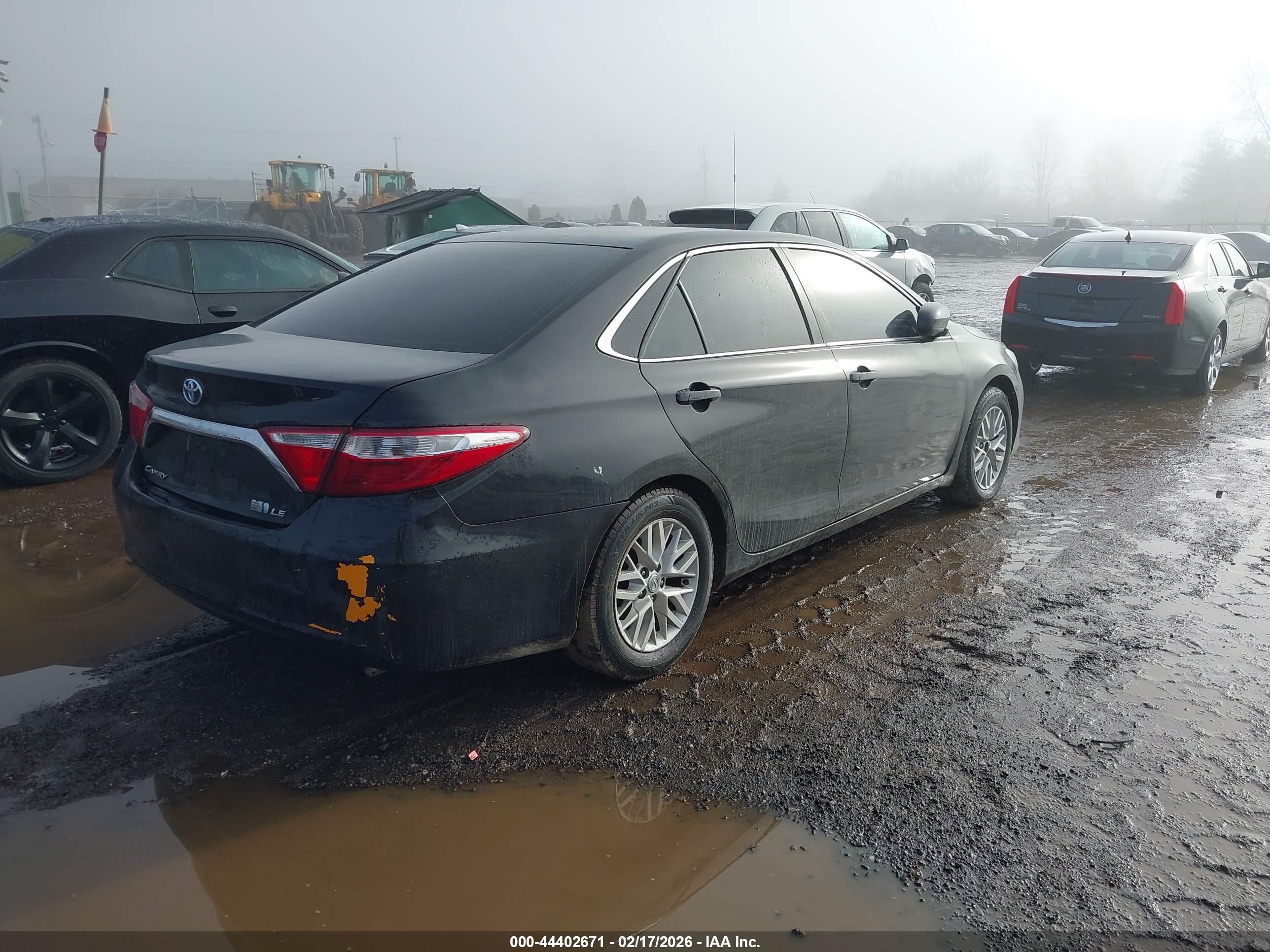 2015 Toyota Camry Hybrid Le Black vin: 4T1BD1FKXFU176028