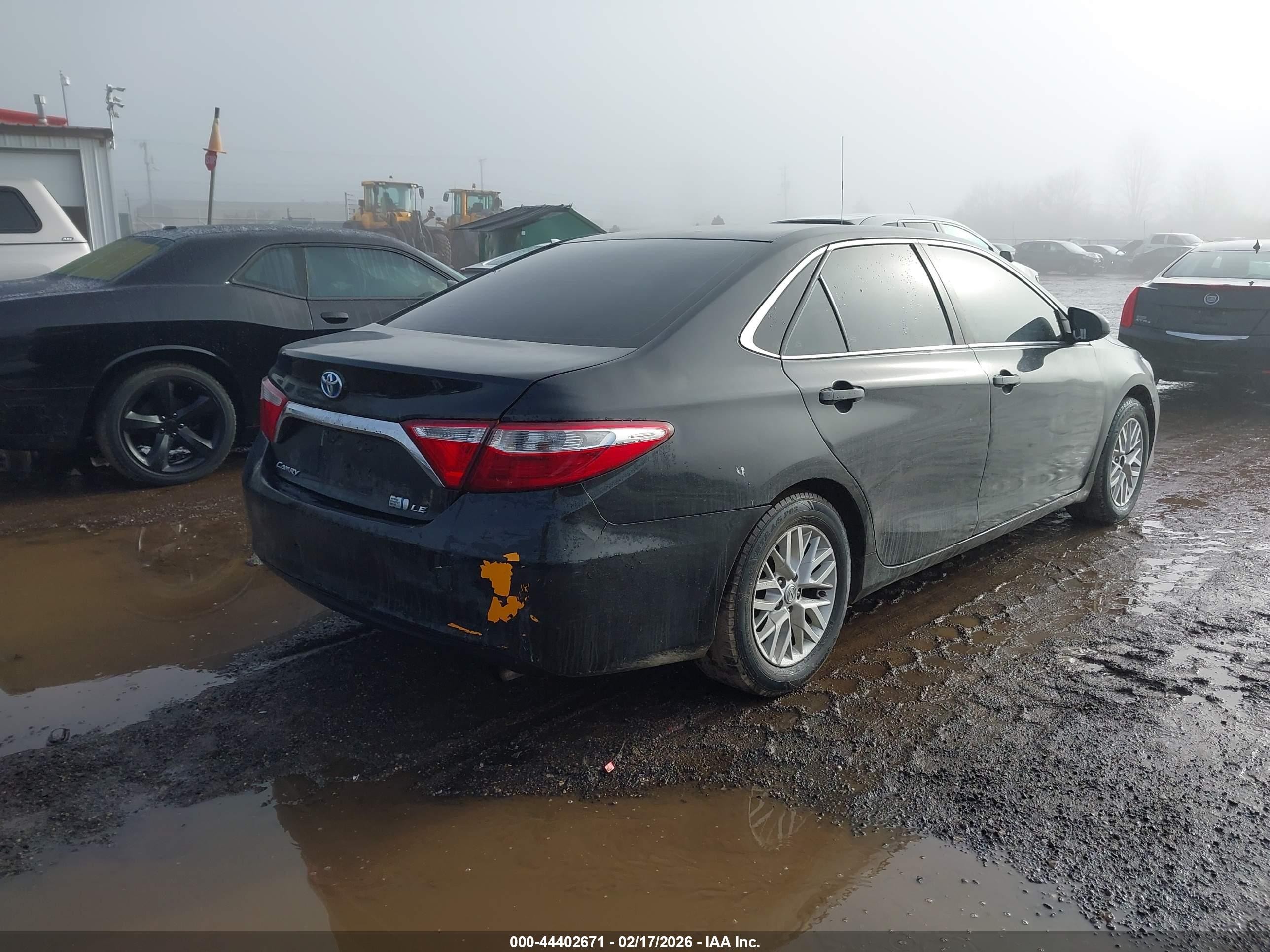 2015 Toyota Camry Hybrid Le Black vin: 4T1BD1FKXFU176028