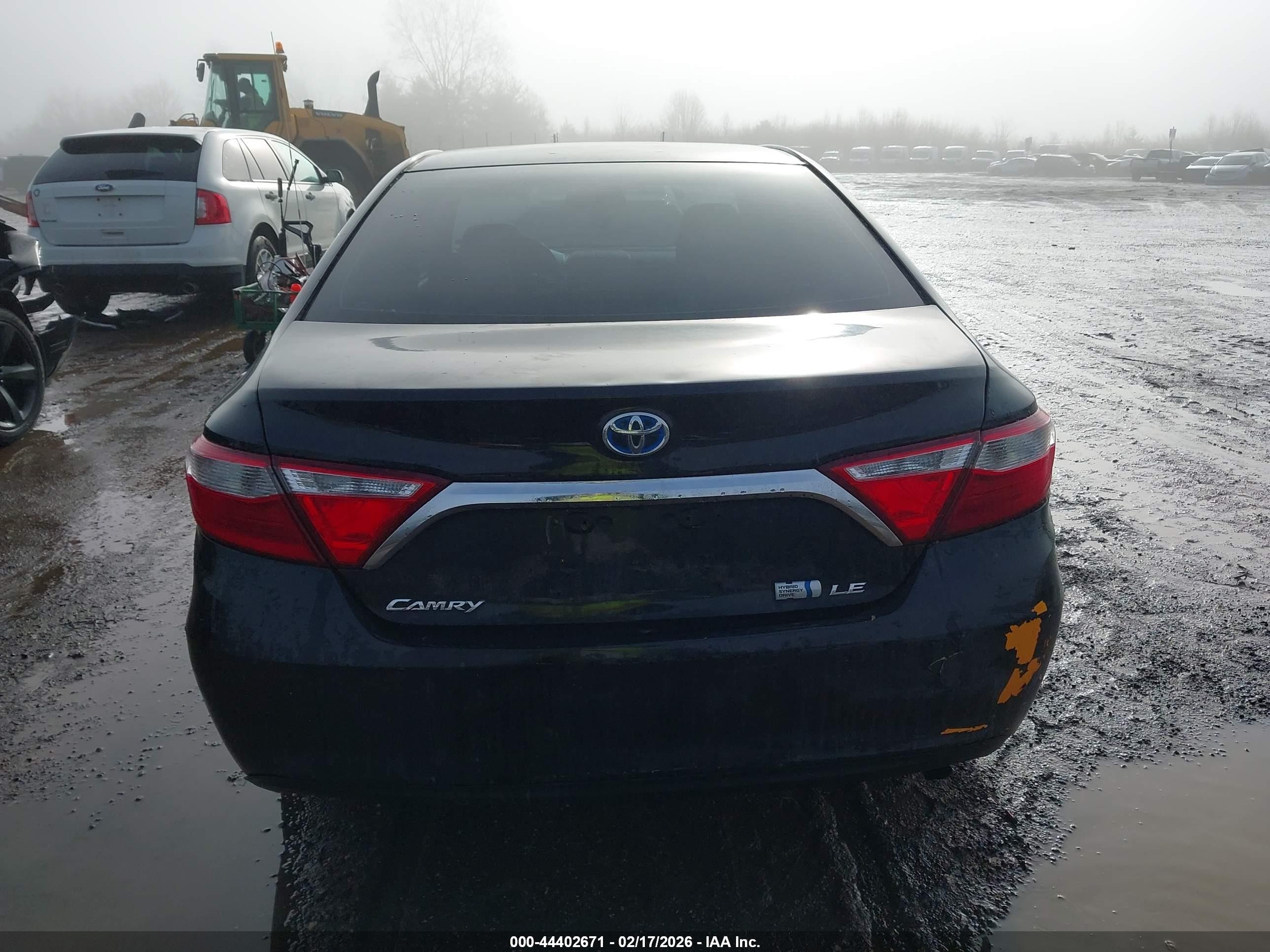 2015 Toyota Camry Hybrid Le Black vin: 4T1BD1FKXFU176028